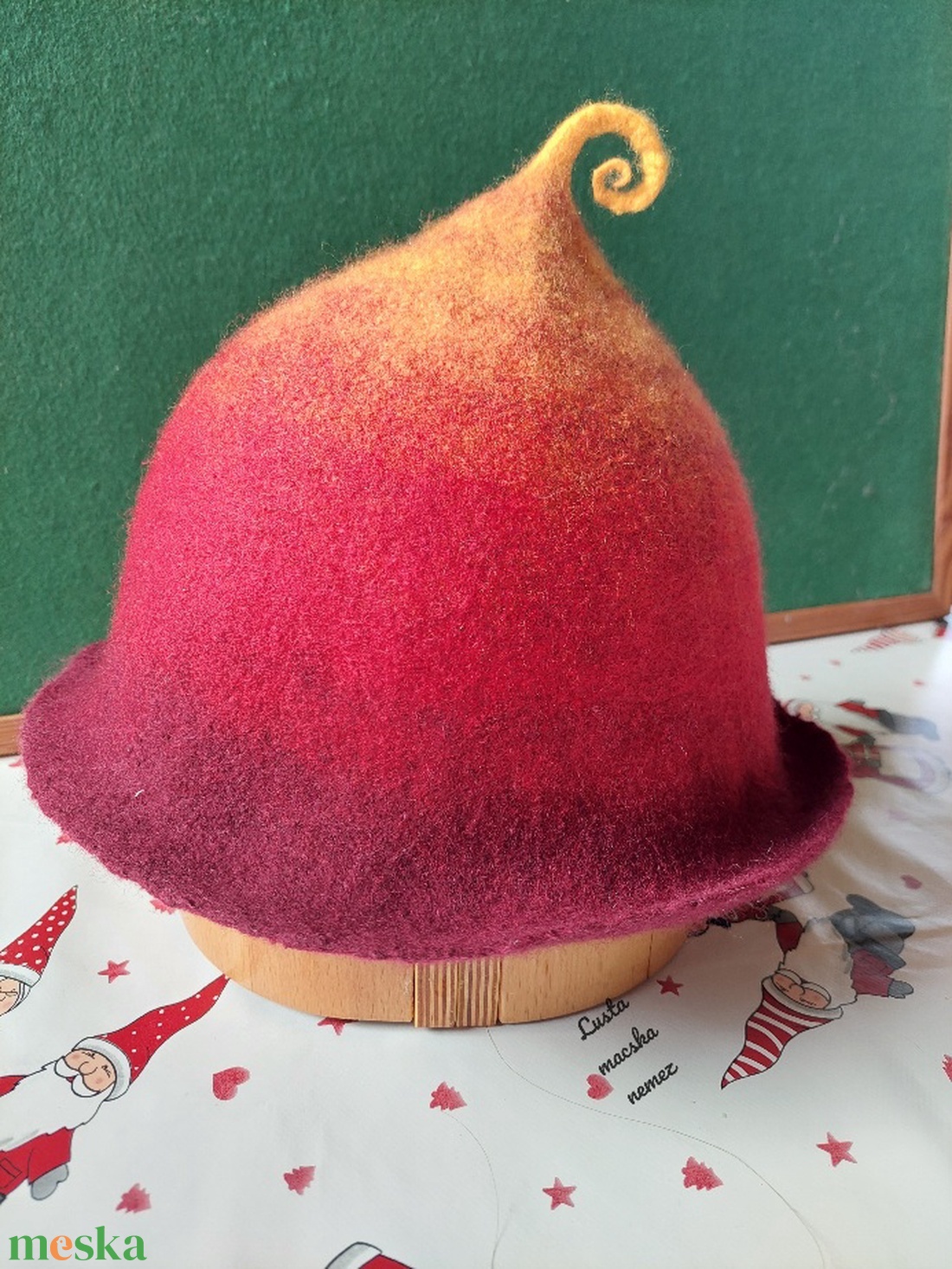 Nemez manó szauna sapka - ruha & divat - sál, sapka, kendő - kalap - Meska.hu