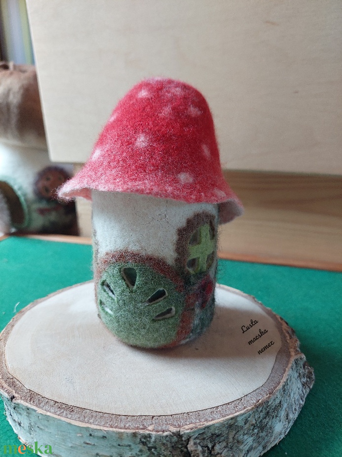 Nemez gombaház lámpás - otthon & életmód - dekoráció - dísztárgy - Meska.hu