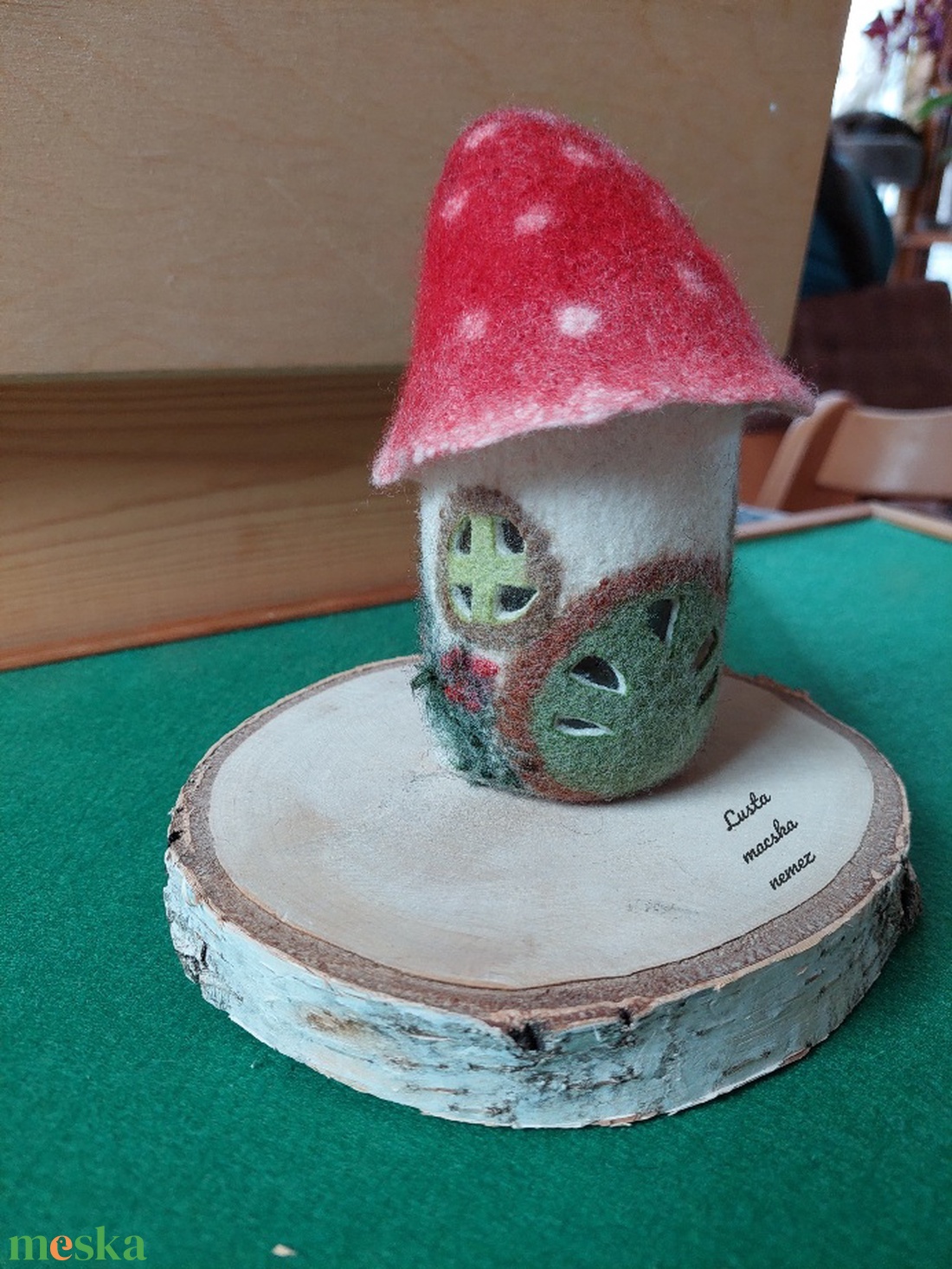 Nemez gombaház lámpás - otthon & életmód - dekoráció - dísztárgy - Meska.hu