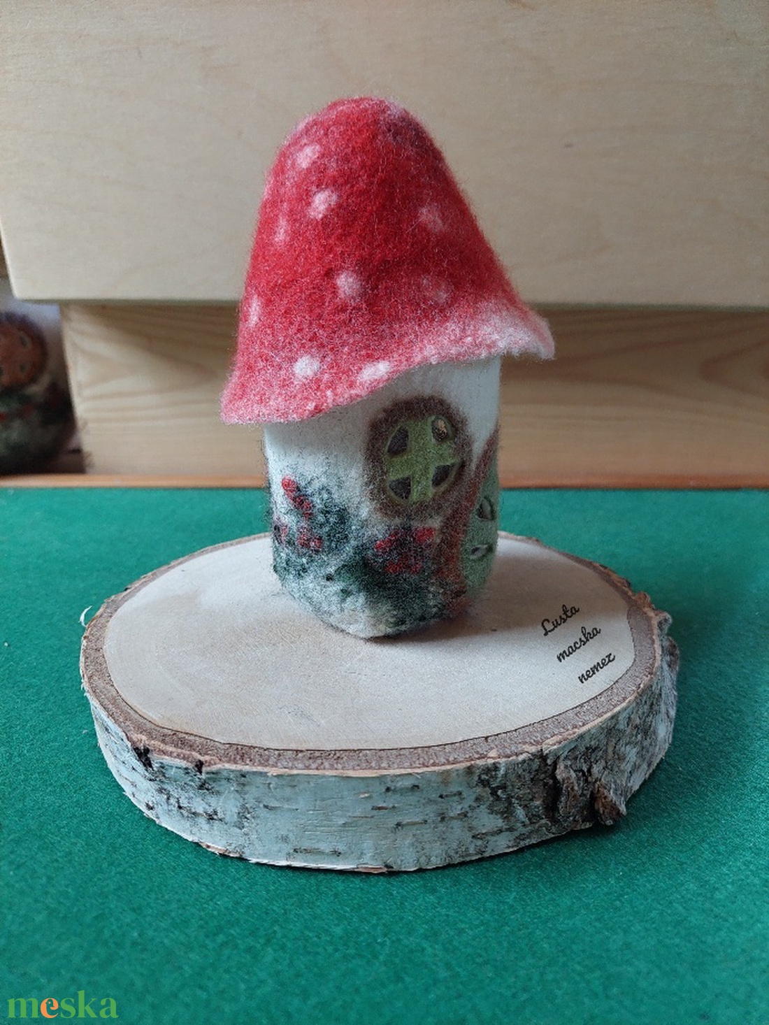 Nemez gombaház lámpás - otthon & életmód - dekoráció - dísztárgy - Meska.hu