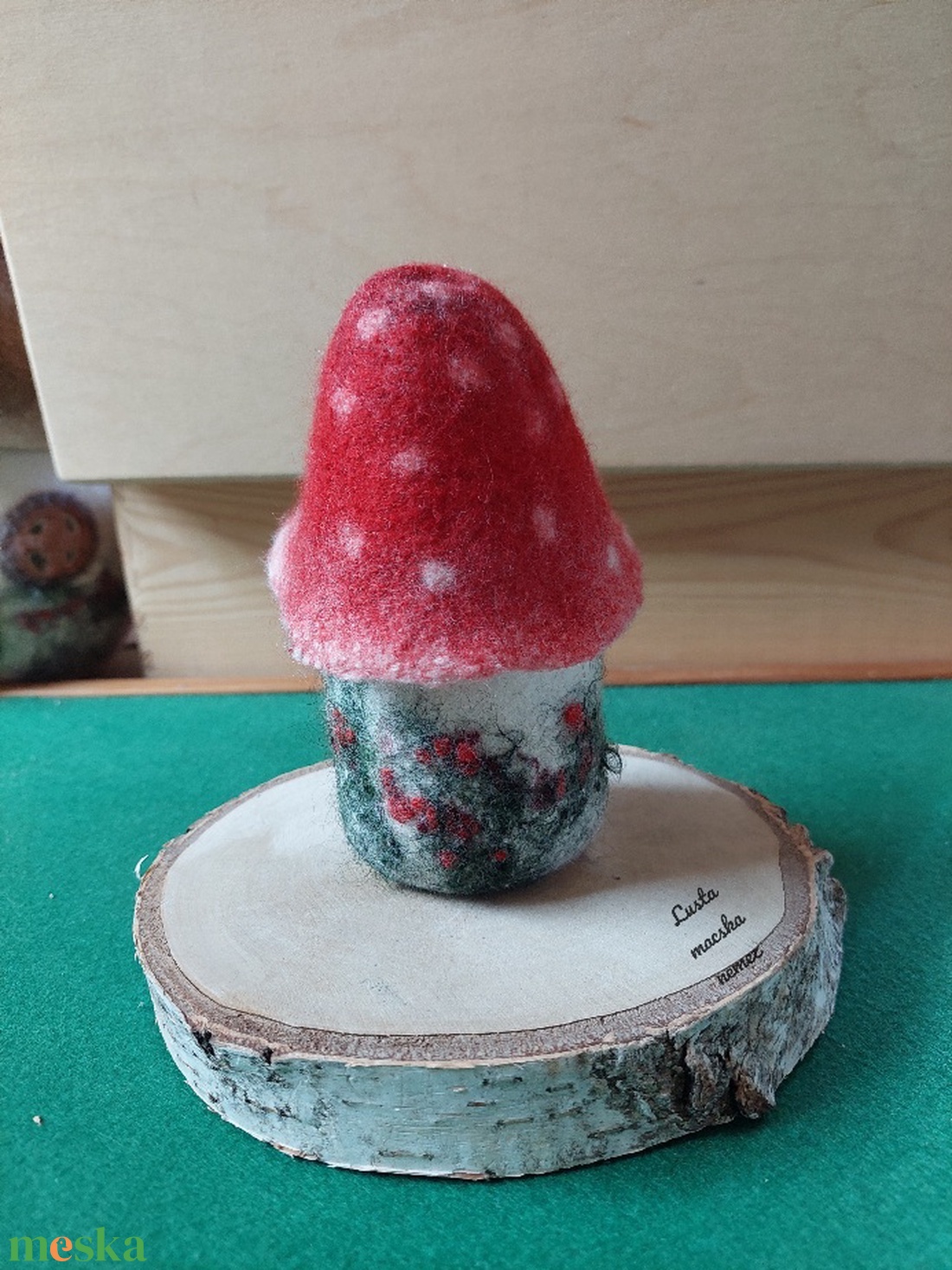 Nemez gombaház lámpás - otthon & életmód - dekoráció - dísztárgy - Meska.hu