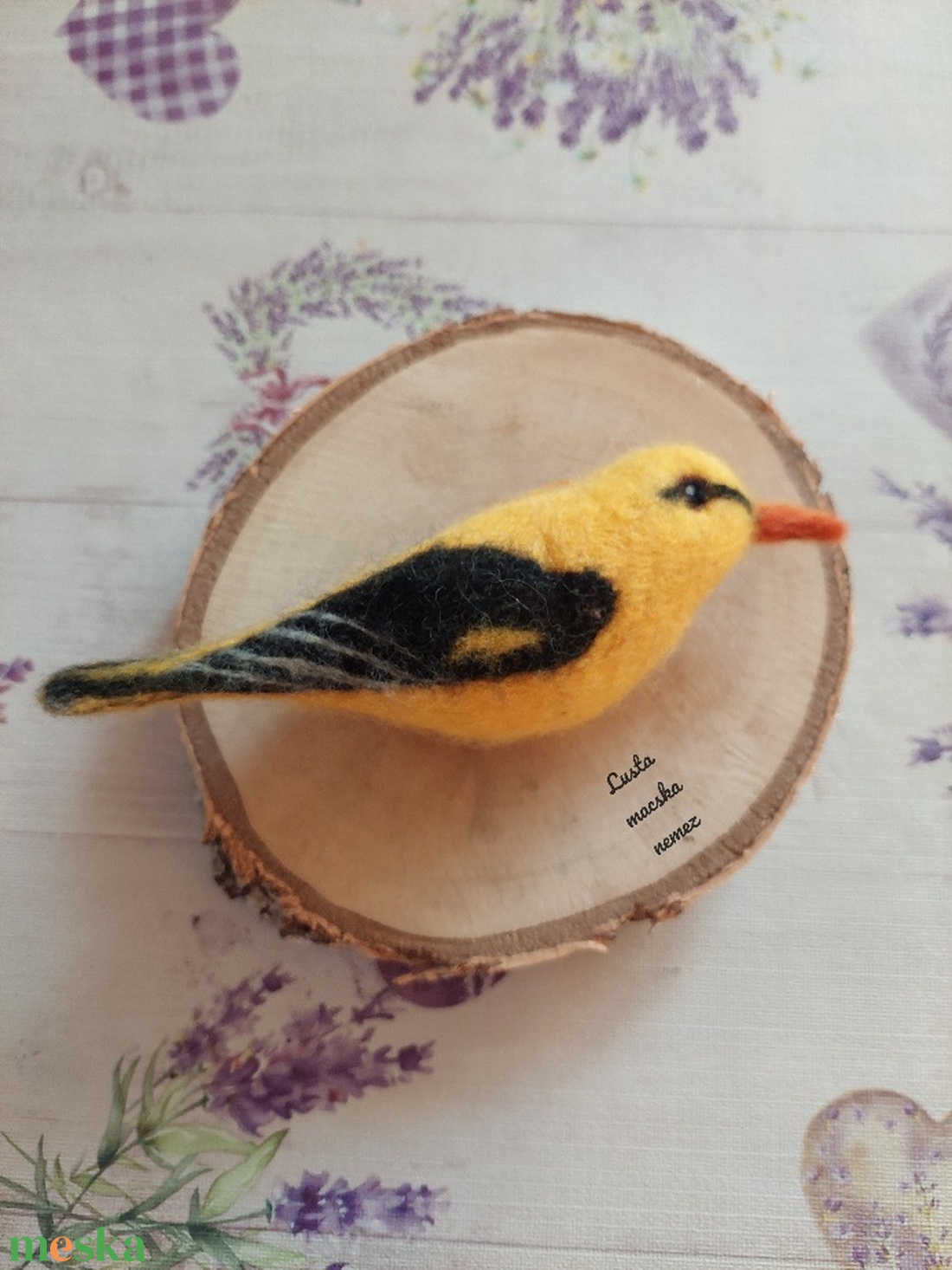 Nemez sárgarigó - otthon & életmód - dekoráció - ajtó- és ablak dekoráció - ablakdísz - Meska.hu