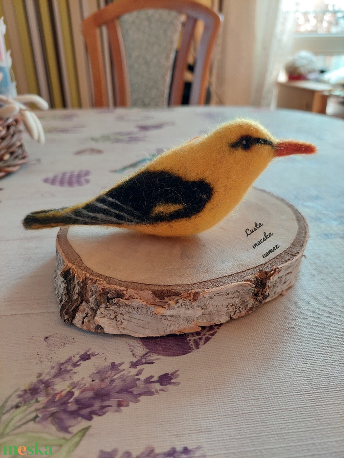 Nemez sárgarigó - otthon & életmód - dekoráció - ajtó- és ablak dekoráció - ablakdísz - Meska.hu