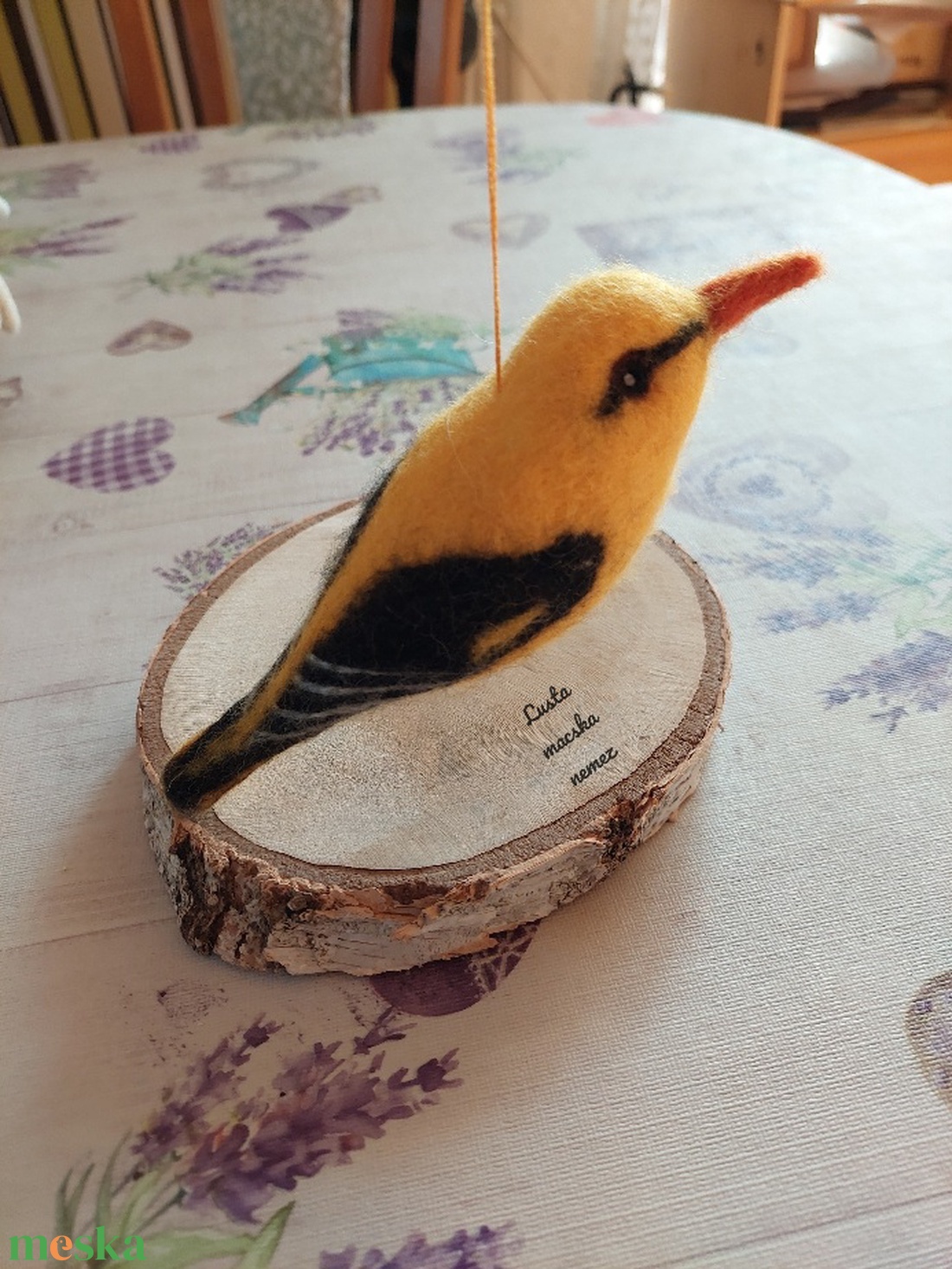 Nemez sárgarigó - otthon & életmód - dekoráció - ajtó- és ablak dekoráció - ablakdísz - Meska.hu