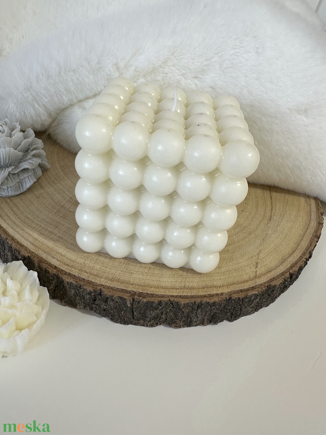 Buborék Gyertyakocka - otthon & életmód - gyertya, illat, aroma - gyertya - Meska.hu