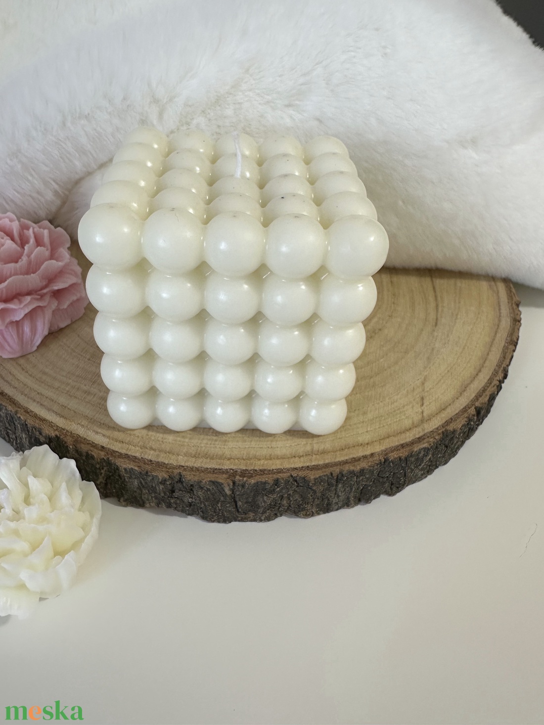 Buborék Gyertyakocka - otthon & életmód - gyertya, illat, aroma - gyertya - Meska.hu