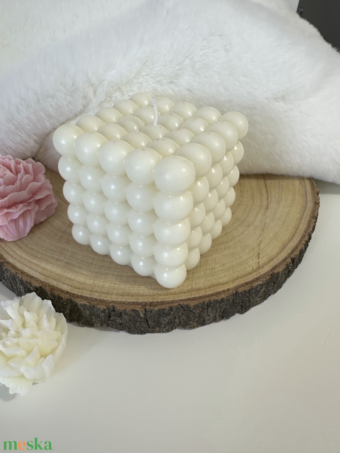 Buborék Gyertyakocka - otthon & életmód - gyertya, illat, aroma - gyertya - Meska.hu