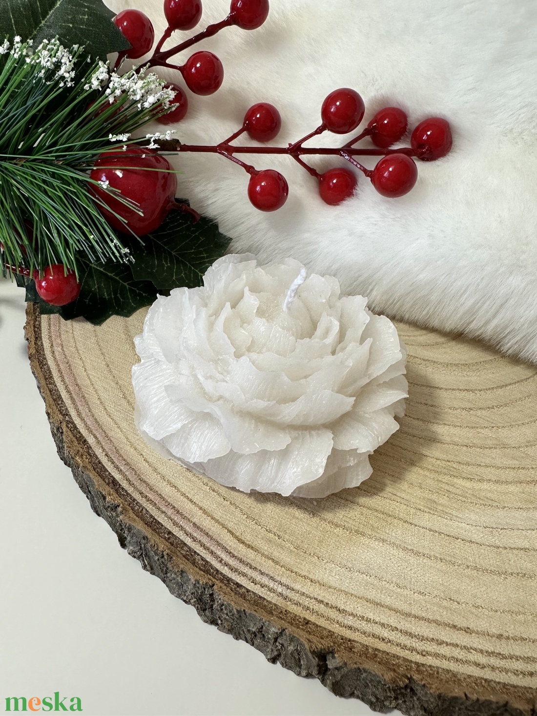 Babarózsa Gyertya - otthon & életmód - gyertya, illat, aroma - gyertya - Meska.hu