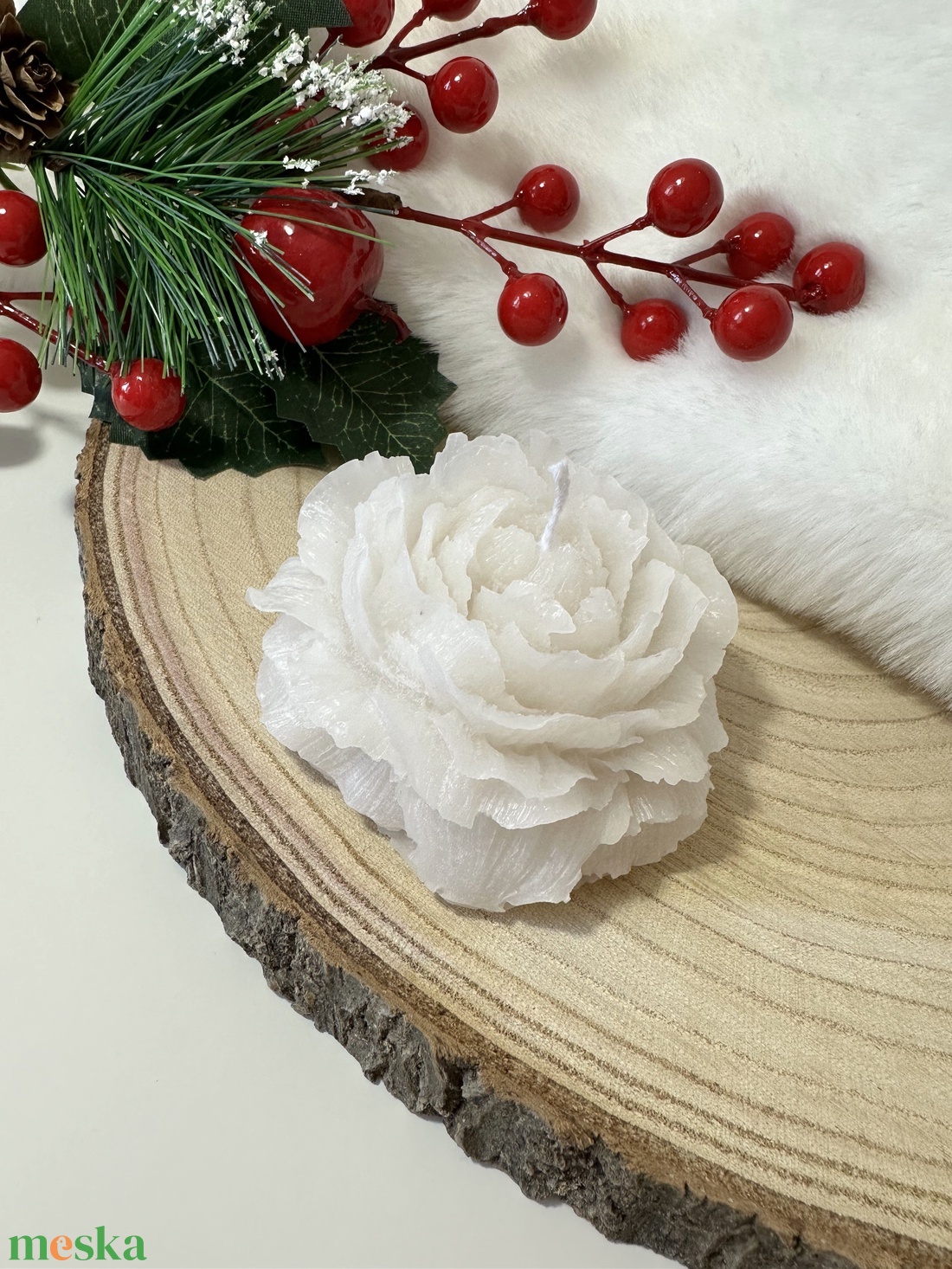 Babarózsa Gyertya - otthon & életmód - gyertya, illat, aroma - gyertya - Meska.hu