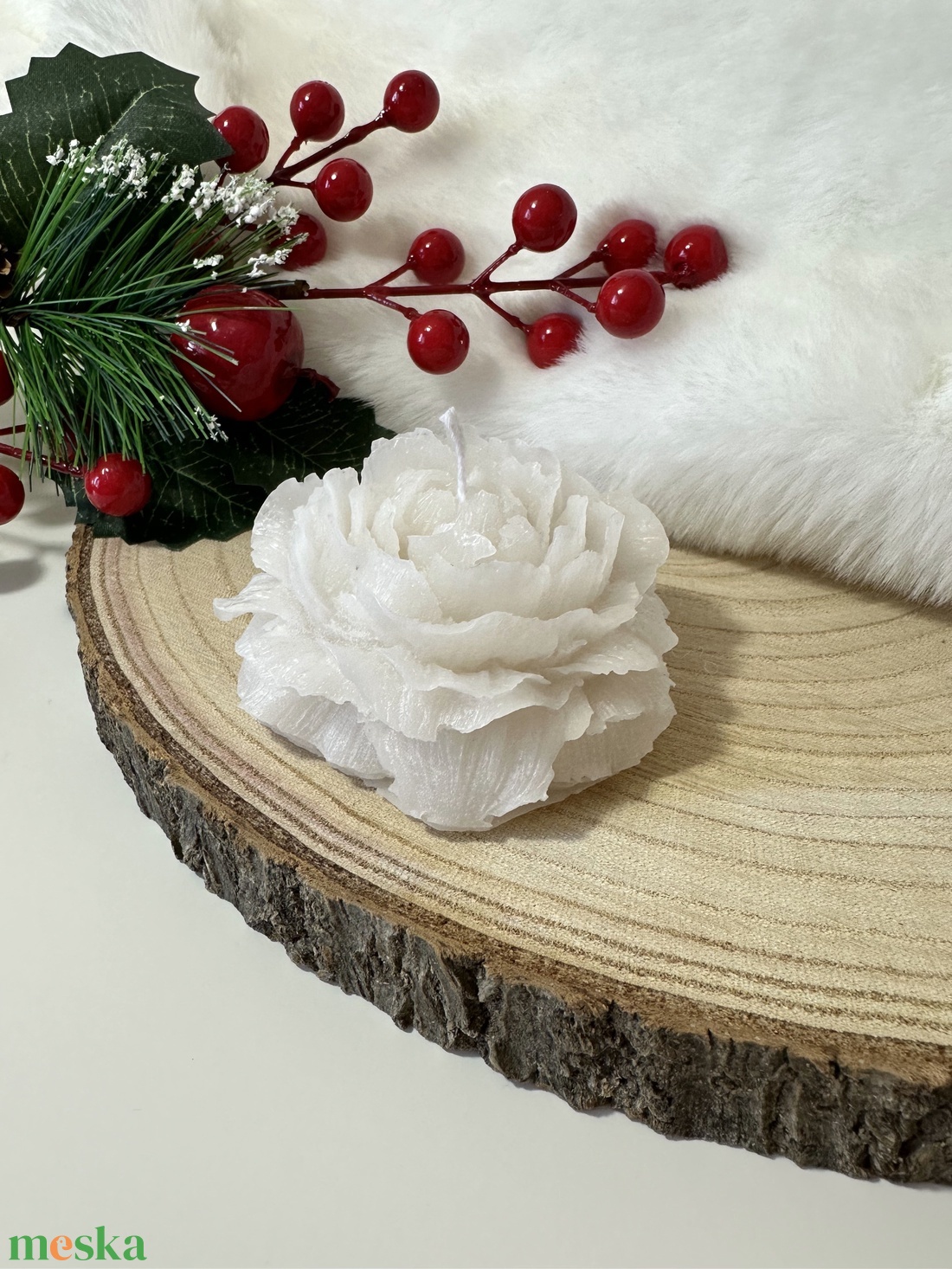 Babarózsa Gyertya - otthon & életmód - gyertya, illat, aroma - gyertya - Meska.hu