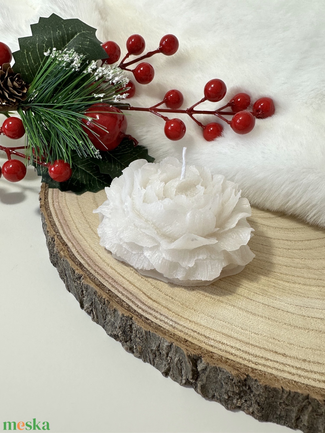 Babarózsa Gyertya - otthon & életmód - gyertya, illat, aroma - gyertya - Meska.hu