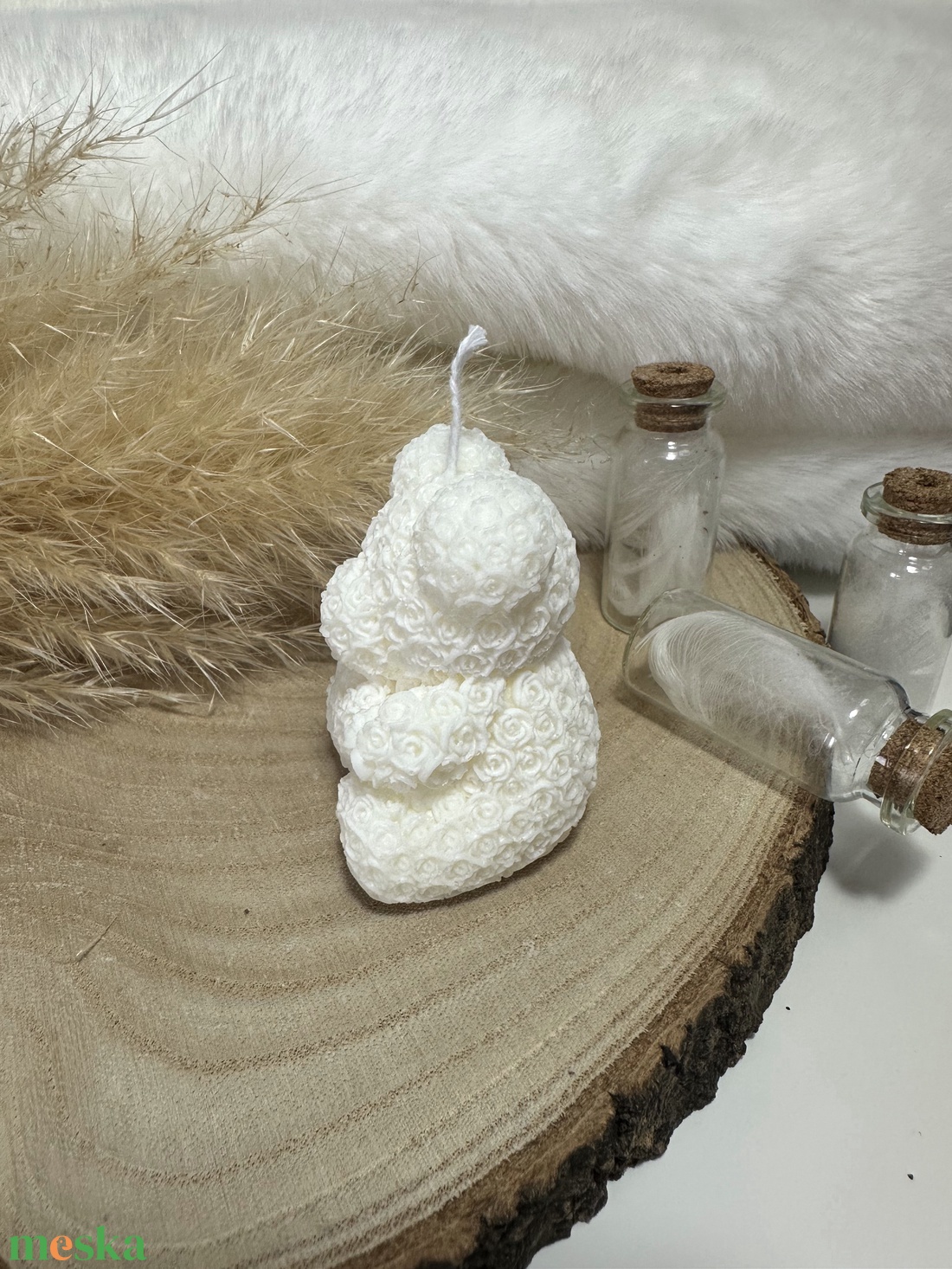 Szívecskés rózsa maci szójagyertya - Fehér - otthon & életmód - gyertya, illat, aroma - gyertya - Meska.hu Szívecskés rózsa maci szójagyertya - Fehér - otthon & életmód - gyertya, illat, aroma - gyertya - Meska.hu