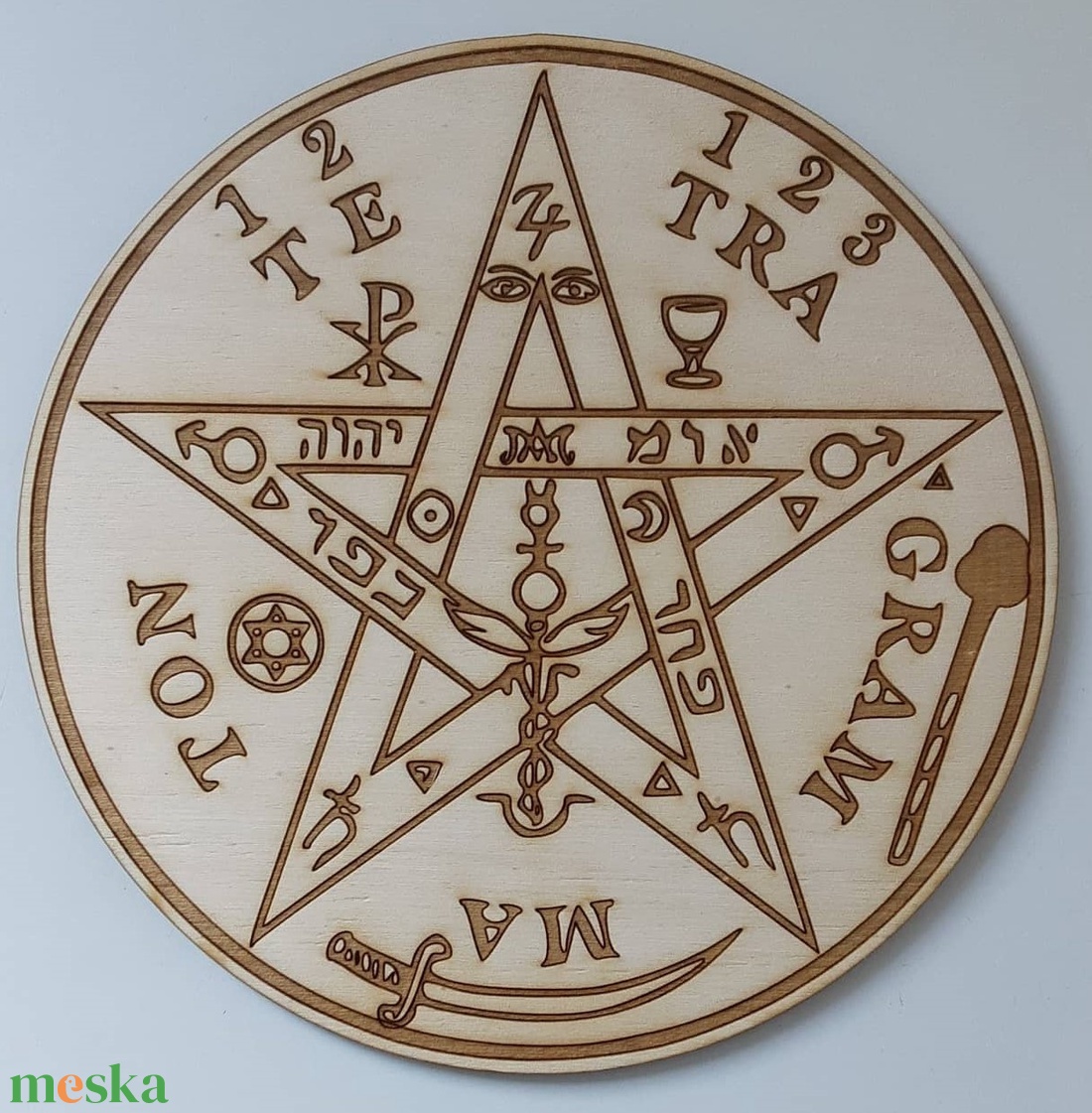 Tetragrammaton - otthon & lakás - dekoráció - fali és függő dekoráció - felirat - Meska.hu