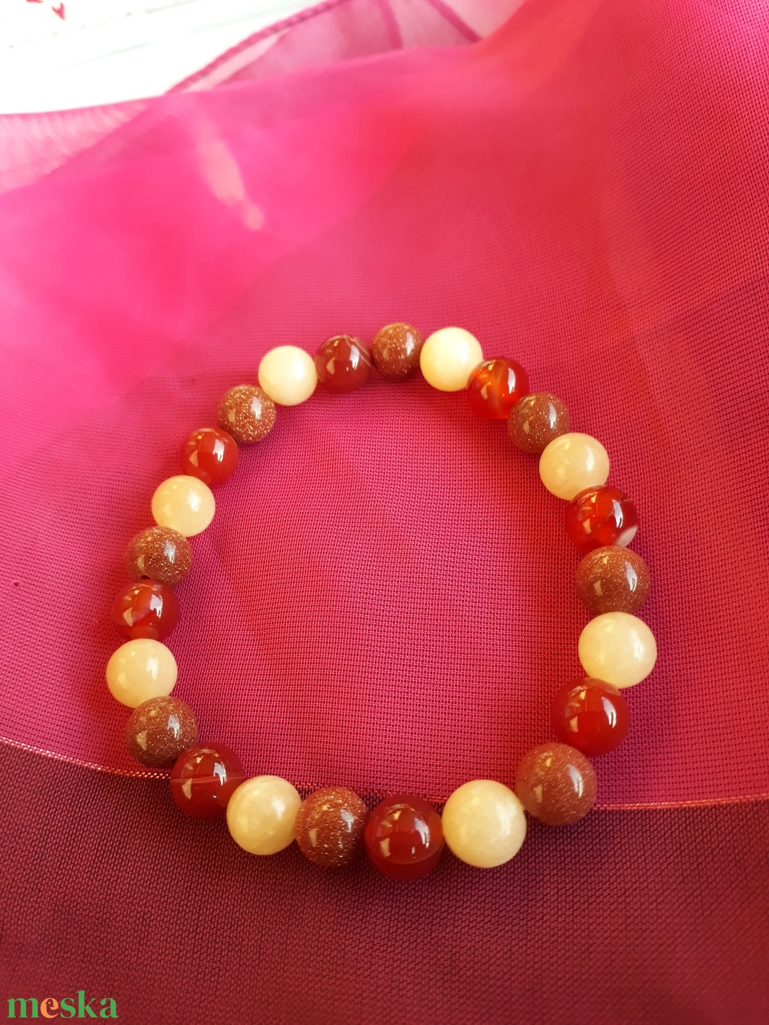 Szakrális-csakrát harmonizáló, erősítő ásvány-karkötő - ékszer - karkötő - gyöngyös karkötő - Meska.hu