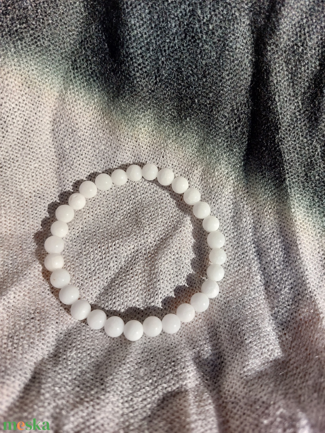 Tejkvarc - ásvány-karkötő - ékszer - karkötő - gyöngyös karkötő - Meska.hu
