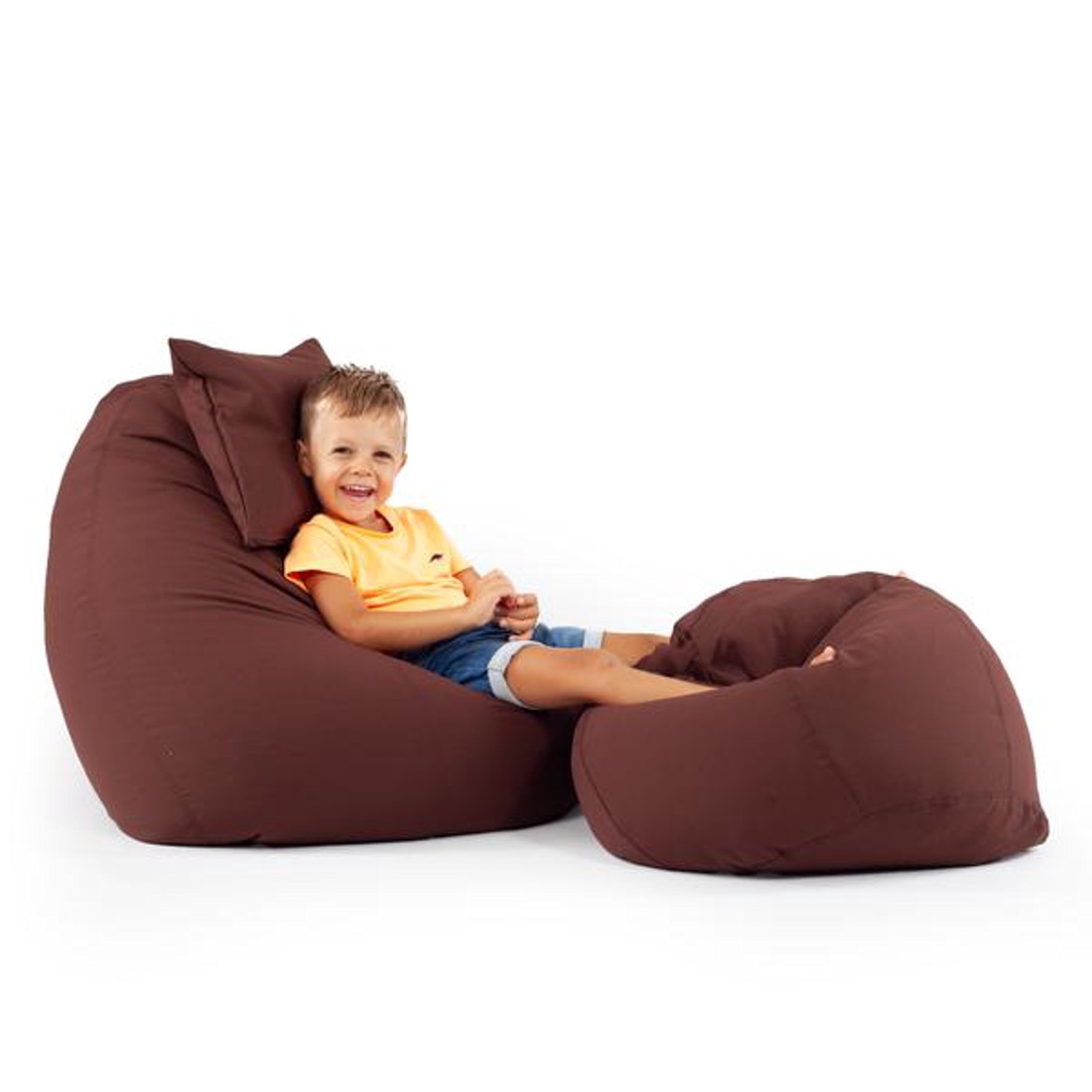 Barna ALL IN Tini Babzsákfotel Garnitúra - otthon & életmód - bútor - babzsák - babzsákfotel  - Meska.hu