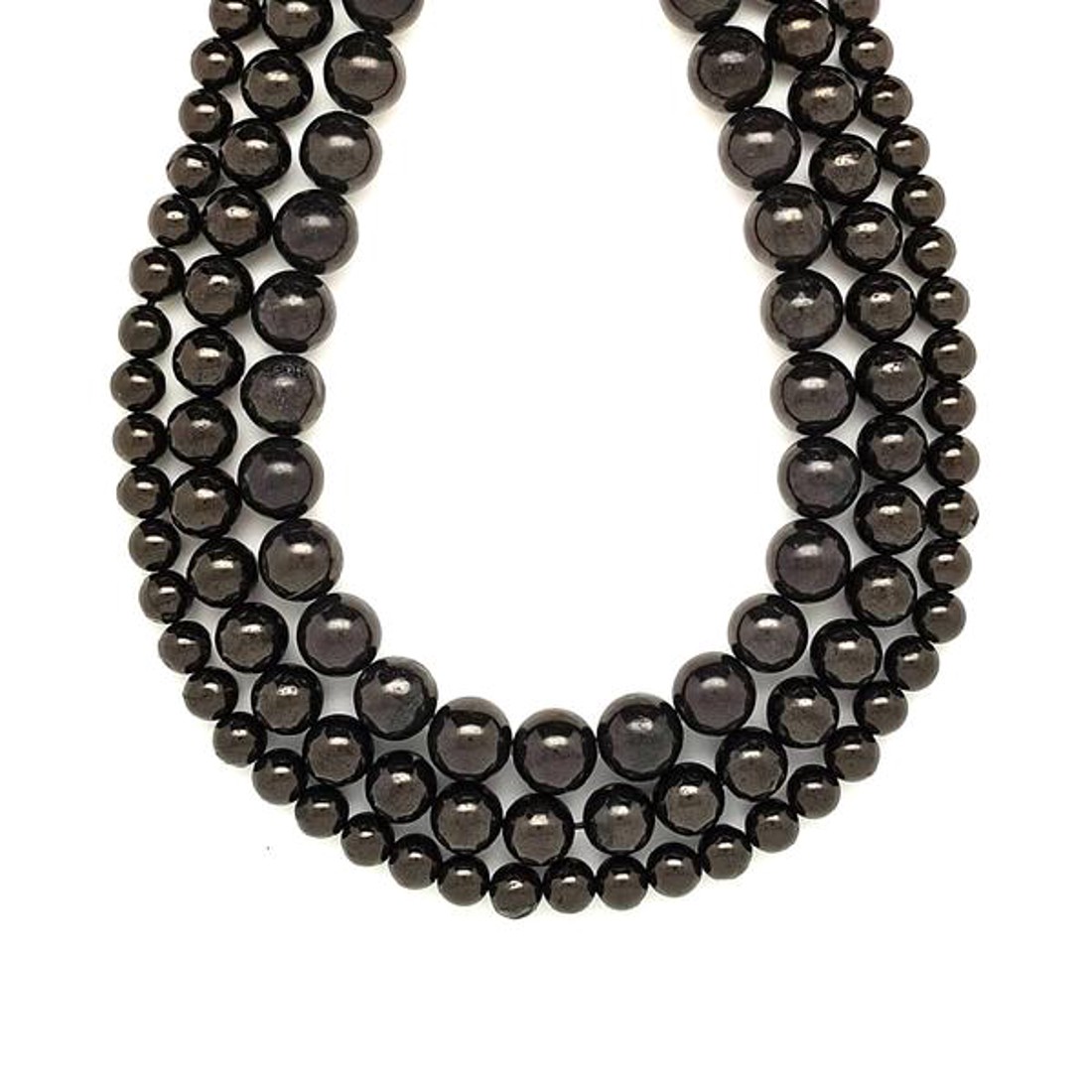 Gagát golyó 8mm  ékszerkészítő alapanyag (füzér) - kellékek & szerszámok - ásvány alapanyag - ásványfüzér - Meska.hu