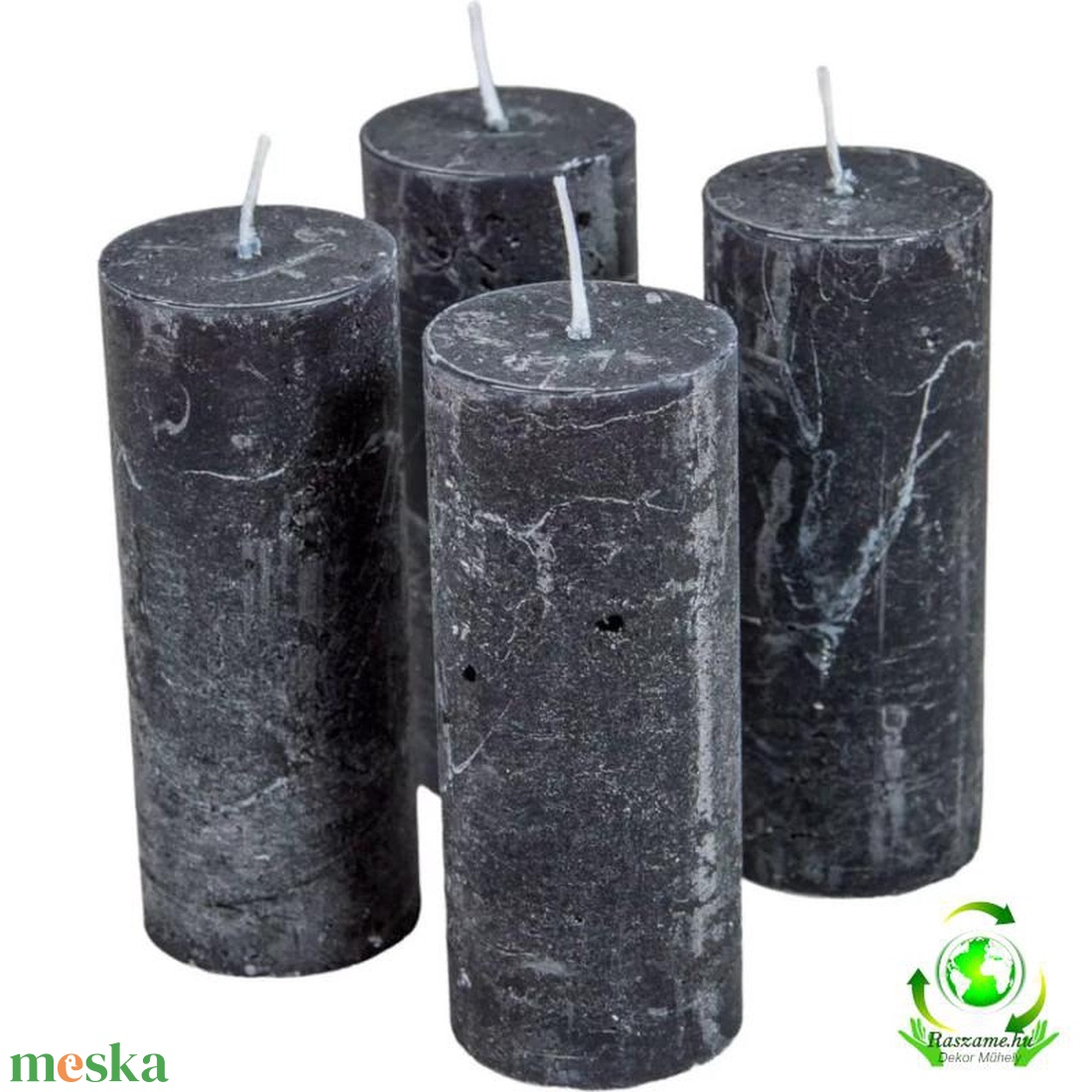 Rusztikus gyertya 40 x 100 mm - fekete szett - kellékek & szerszámok - dekorációs kellékek - dekorációs gyertya - Meska.hu Rusztikus gyertya 40 x 100 mm - fekete szett - kellékek & szerszámok - dekorációs kellékek - dekorációs gyertya - Meska.hu