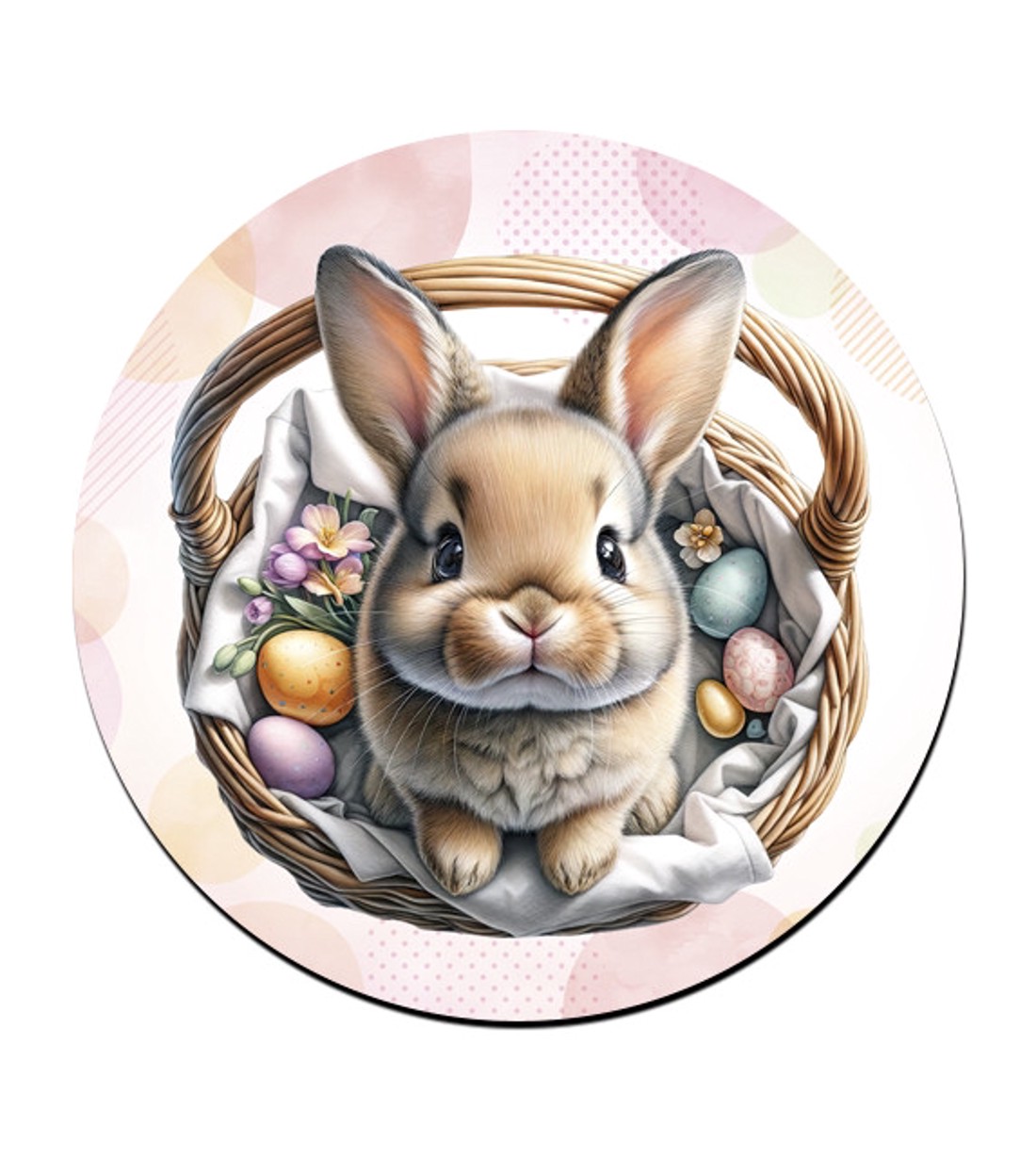 Szióka, itt a húsvéti nyuszi mintás bögre alátét -  - Meska.hu