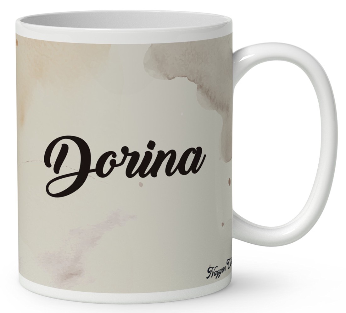 Névvel kérhető - Hintázó kávés manó lány mintás bögre - otthon & életmód - konyhafelszerelés, tálalás - tálalás - bögre & csésze - Meska.hu