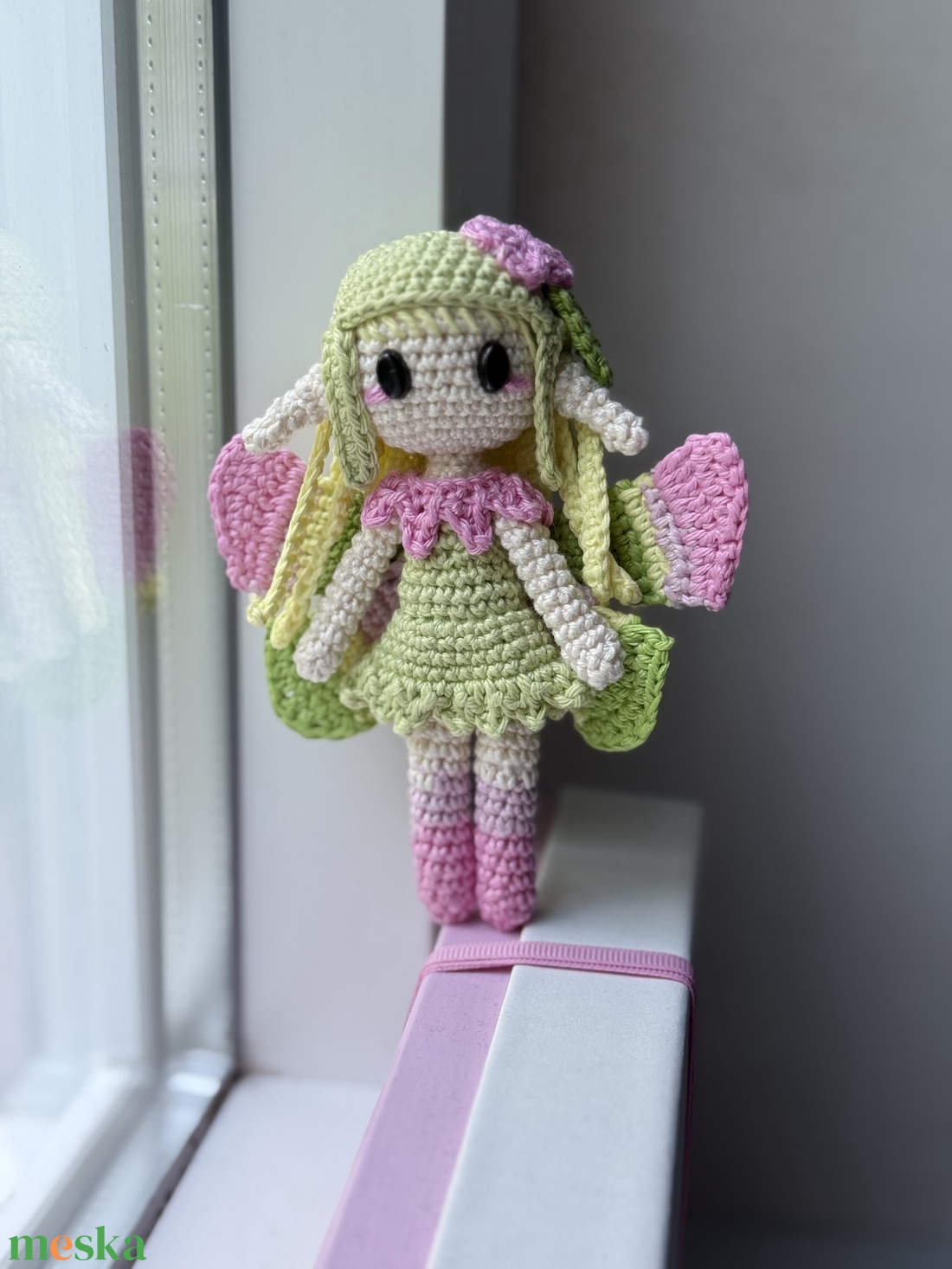 Lorena- Tavaszi virágtündér amigurumi horgolási minta - diy (csináld magad) - szabásminta, útmutató - horgolási minta - Meska.hu