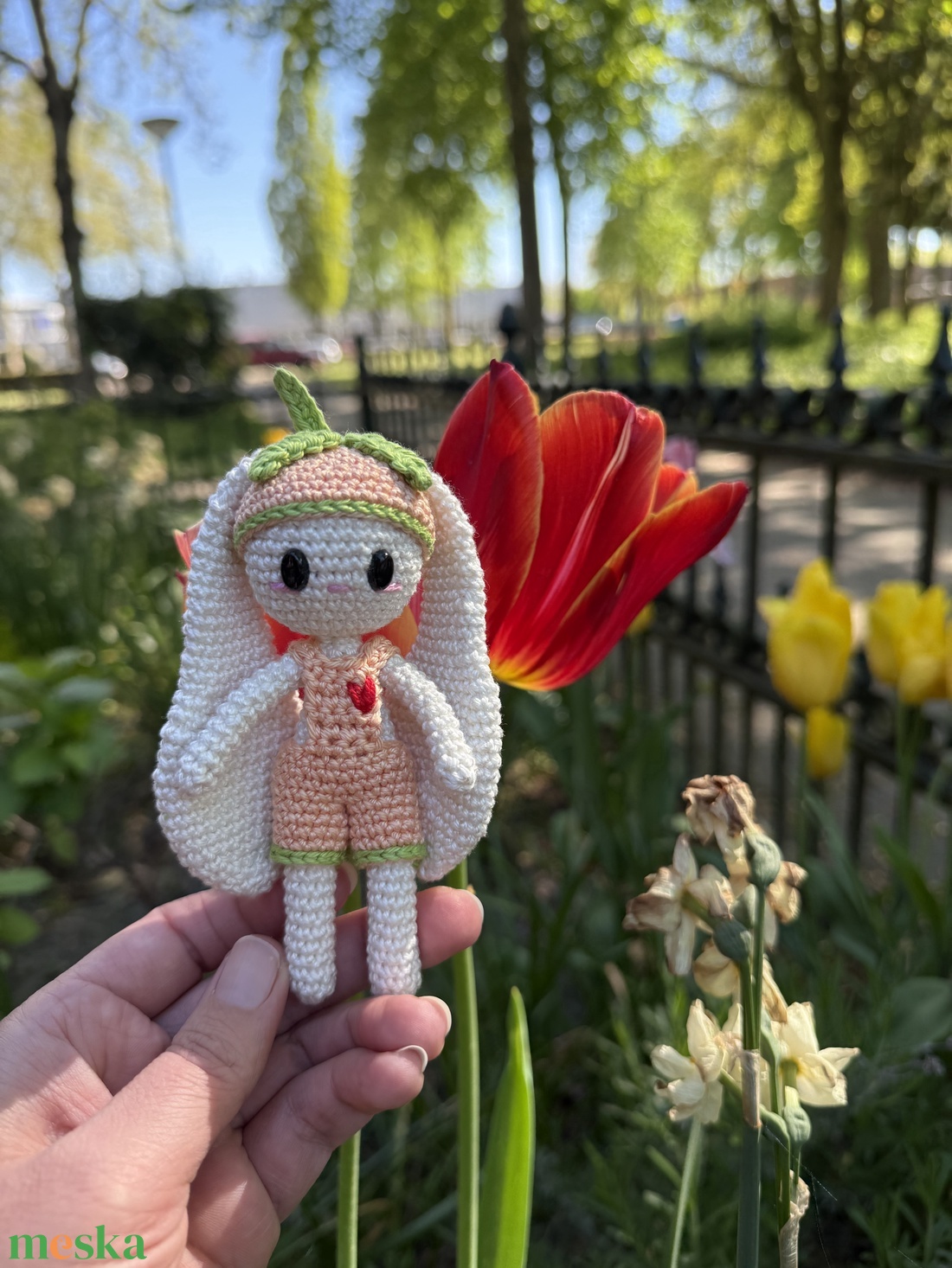 Momo- A barack nyuszi amigurumi horgolási minta - diy (csináld magad) - szabásminta, útmutató - horgolási minta - Meska.hu