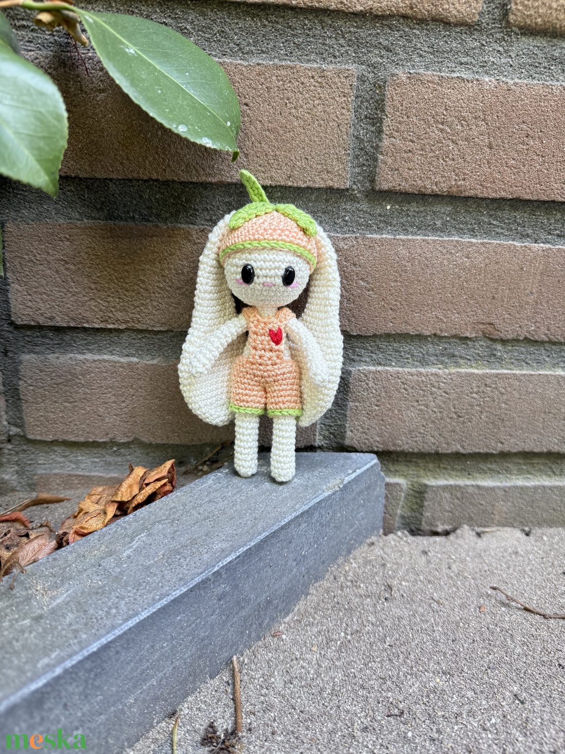 Momo- A barack nyuszi amigurumi horgolási minta - diy (csináld magad) - szabásminta, útmutató - horgolási minta - Meska.hu