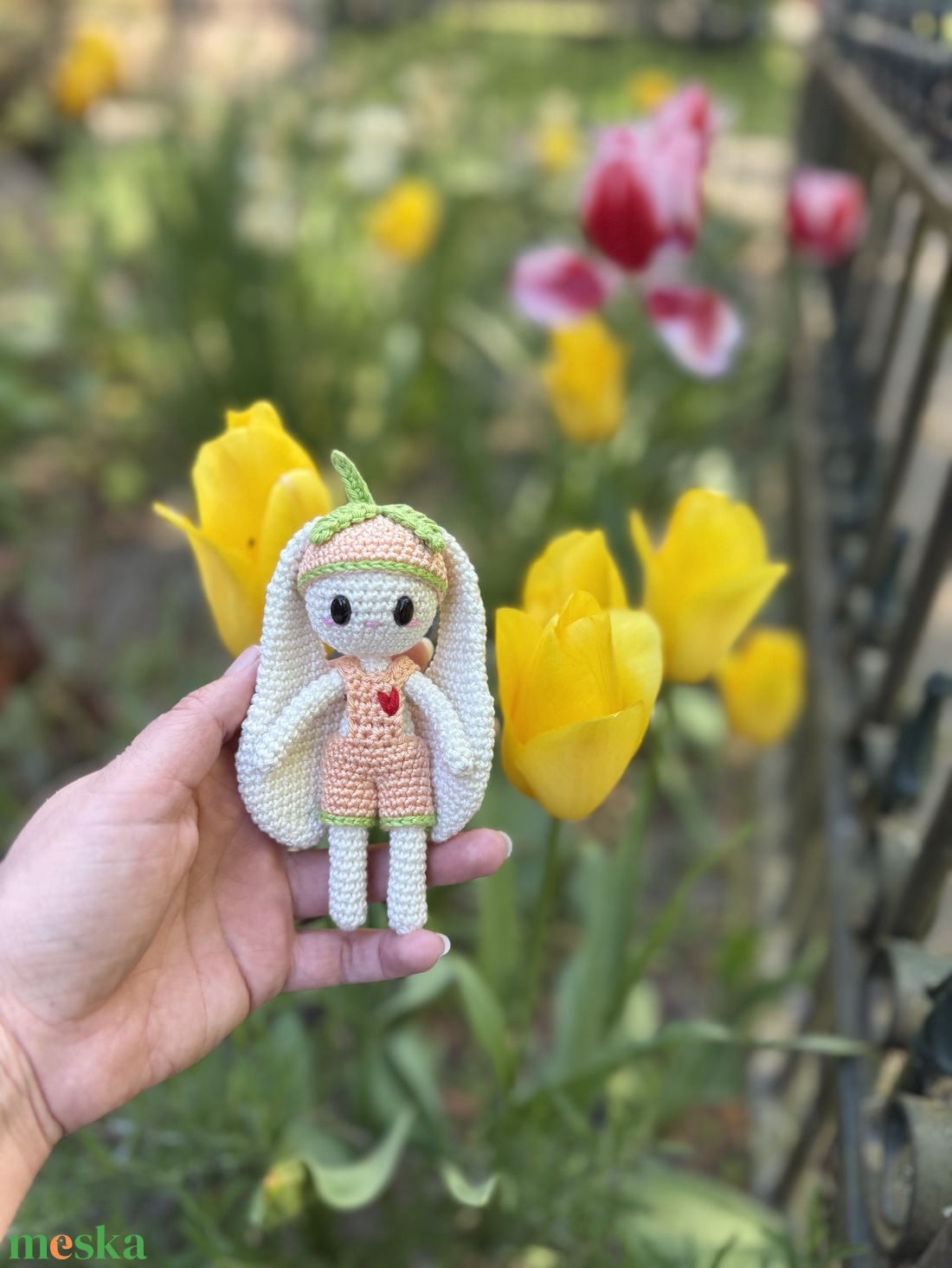 Momo- A barack nyuszi amigurumi horgolási minta - diy (csináld magad) - szabásminta, útmutató - horgolási minta - Meska.hu