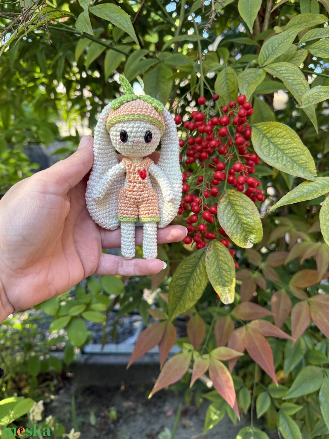 Momo- A barack nyuszi amigurumi horgolási minta - diy (csináld magad) - szabásminta, útmutató - horgolási minta - Meska.hu