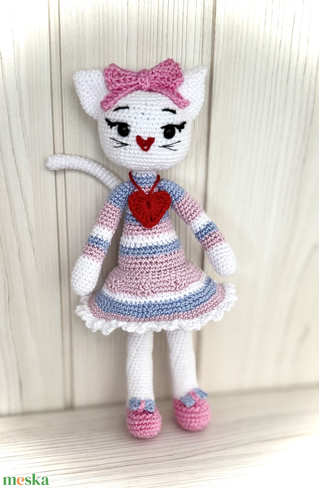 Luna Bell - A pasztel cica amigurumi horgolási minta - diy (csináld magad) - szabásminta, útmutató - horgolási minta - Meska.hu