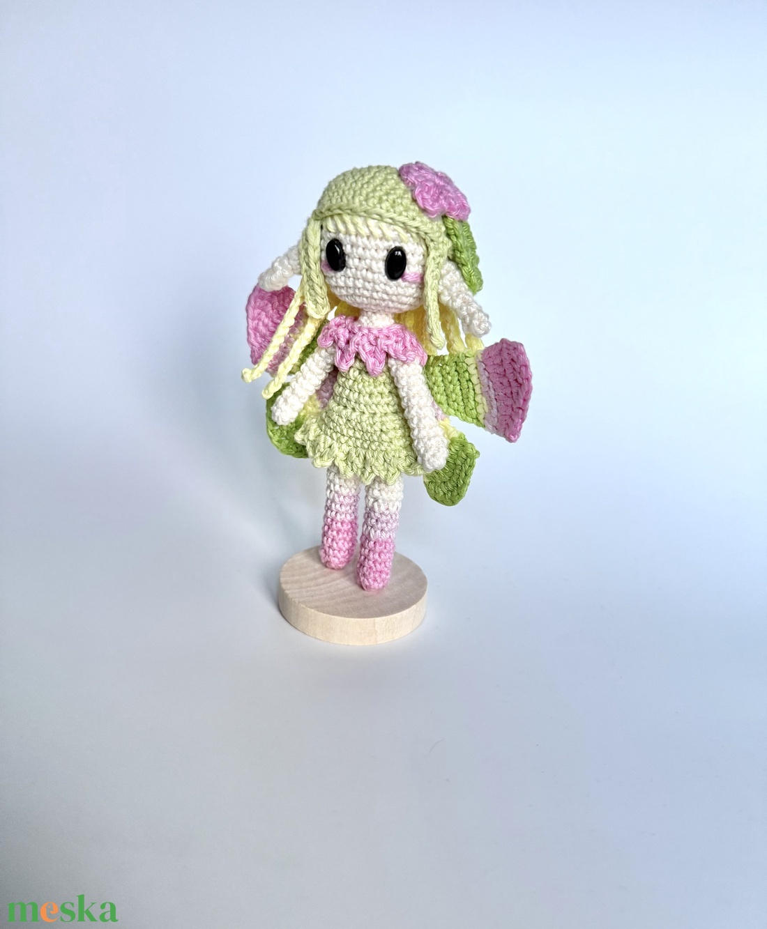 Lorena- Tavaszi virágtündér amigurumi horgolási minta - diy (csináld magad) - szabásminta, útmutató - horgolási minta - Meska.hu