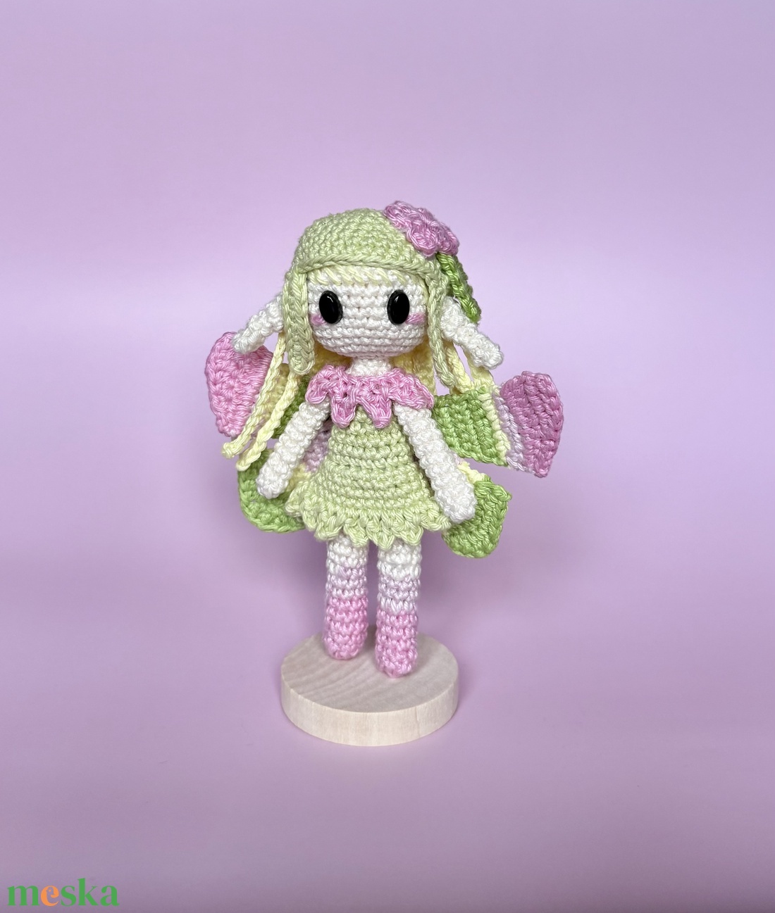 Lorena- Tavaszi virágtündér amigurumi horgolási minta - diy (csináld magad) - szabásminta, útmutató - horgolási minta - Meska.hu
