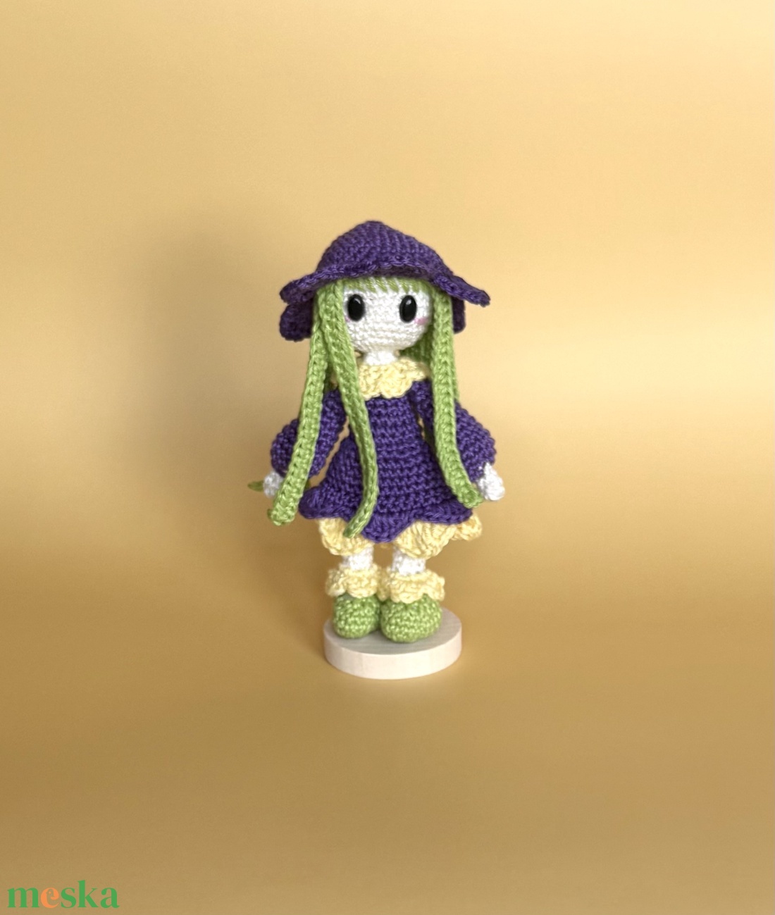Violetta- Egy gyönyörű lila tündér - diy (csináld magad) - szabásminta, útmutató - horgolási minta - Meska.hu