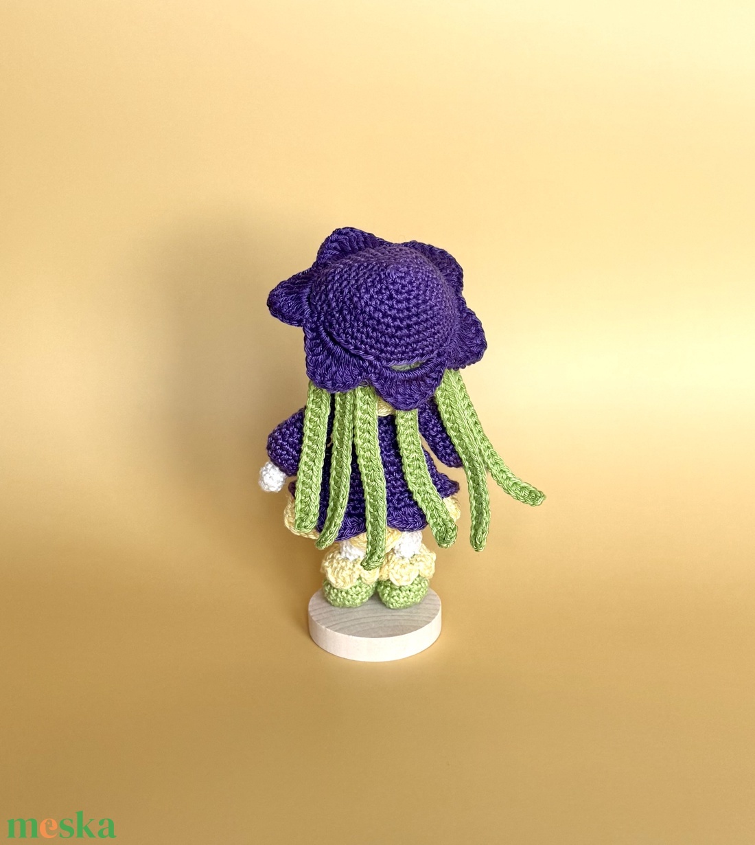 Violetta- Egy gyönyörű lila tündér - diy (csináld magad) - szabásminta, útmutató - horgolási minta - Meska.hu