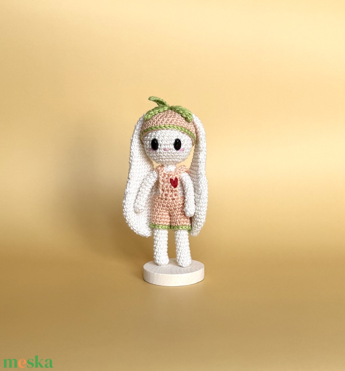 Momo- A barack nyuszi amigurumi horgolási minta - diy (csináld magad) - szabásminta, útmutató - horgolási minta - Meska.hu