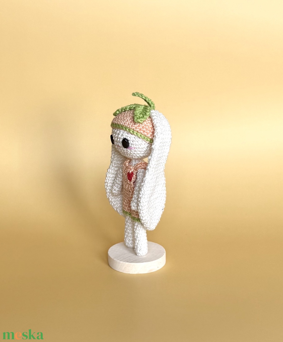 Momo- A barack nyuszi amigurumi horgolási minta - diy (csináld magad) - szabásminta, útmutató - horgolási minta - Meska.hu