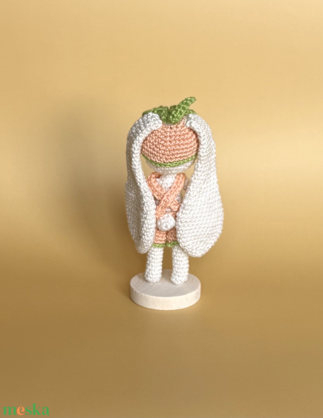 Momo- A barack nyuszi amigurumi horgolási minta - diy (csináld magad) - szabásminta, útmutató - horgolási minta - Meska.hu