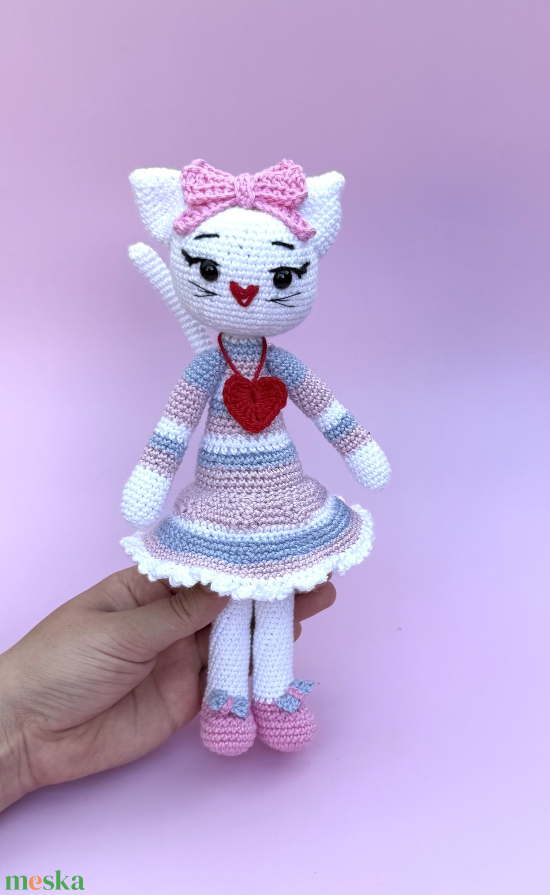 Luna Bell - A pasztel cica amigurumi horgolási minta - diy (csináld magad) - szabásminta, útmutató - horgolási minta - Meska.hu