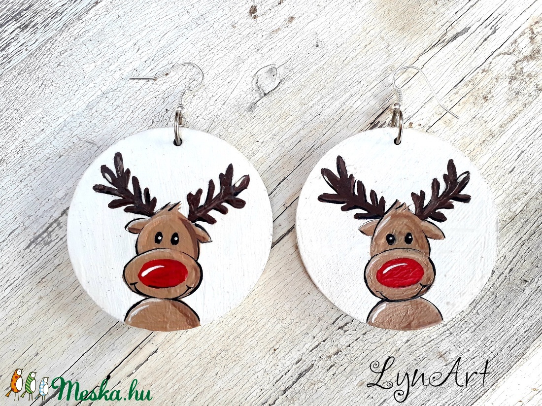 Rudolph - fülbevaló - ékszer - fülbevaló - lógós kerek fülbevaló - Meska.hu Rudolph - fülbevaló - ékszer - fülbevaló - lógós kerek fülbevaló - Meska.hu