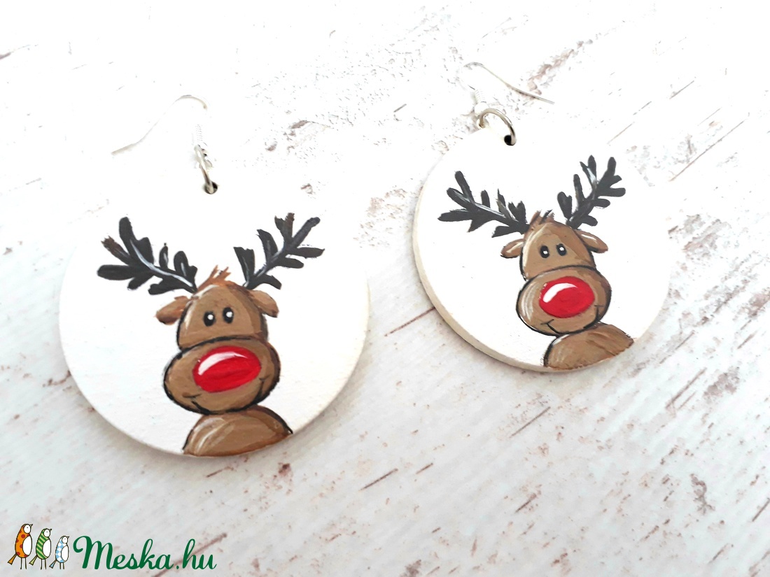 Rudolph - fülbevaló - ékszer - fülbevaló - lógós kerek fülbevaló - Meska.hu Rudolph - fülbevaló - ékszer - fülbevaló - lógós kerek fülbevaló - Meska.hu