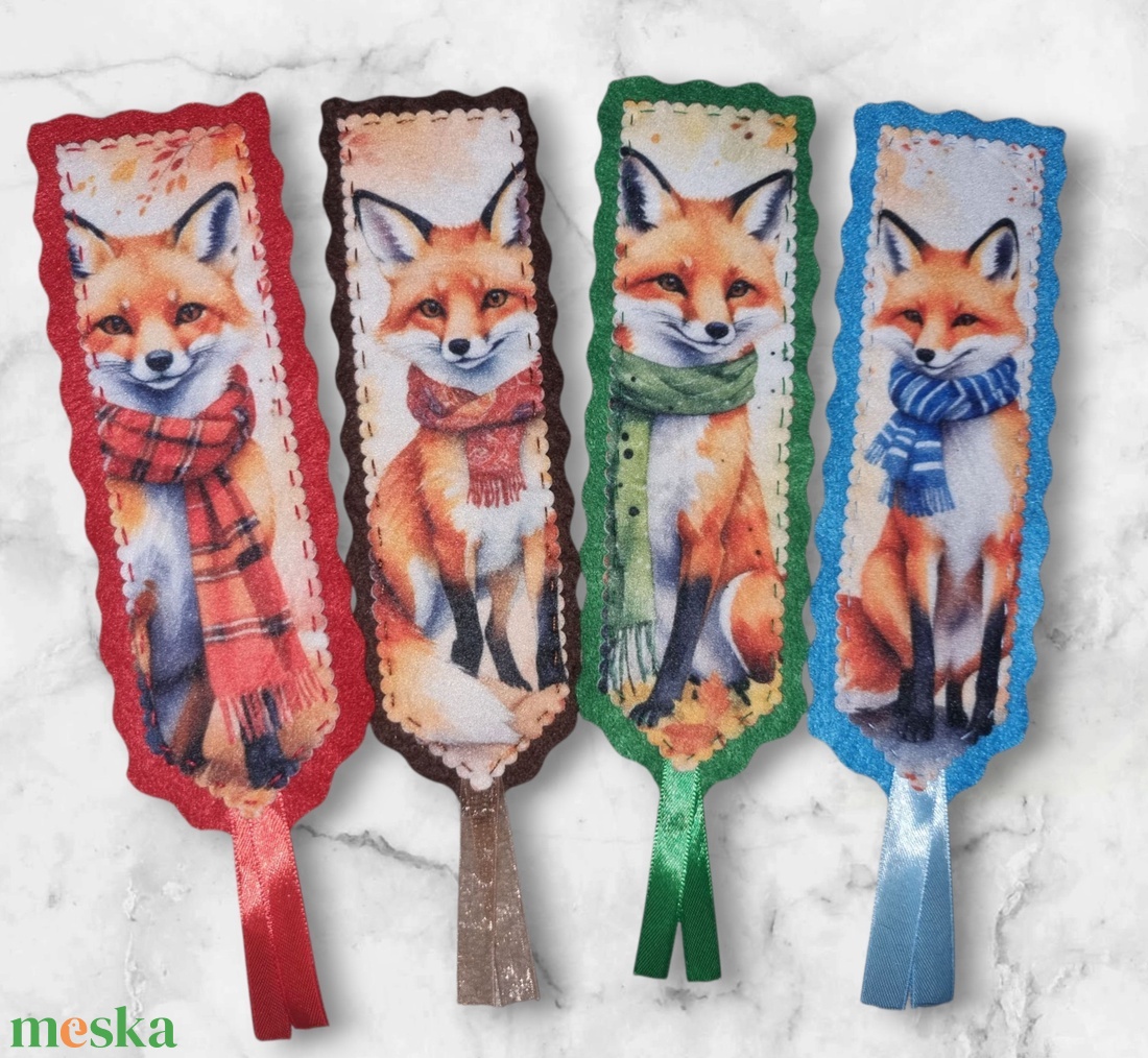 Rókás könyvjelzők - könyv & zene - könyvjelző - Meska.hu