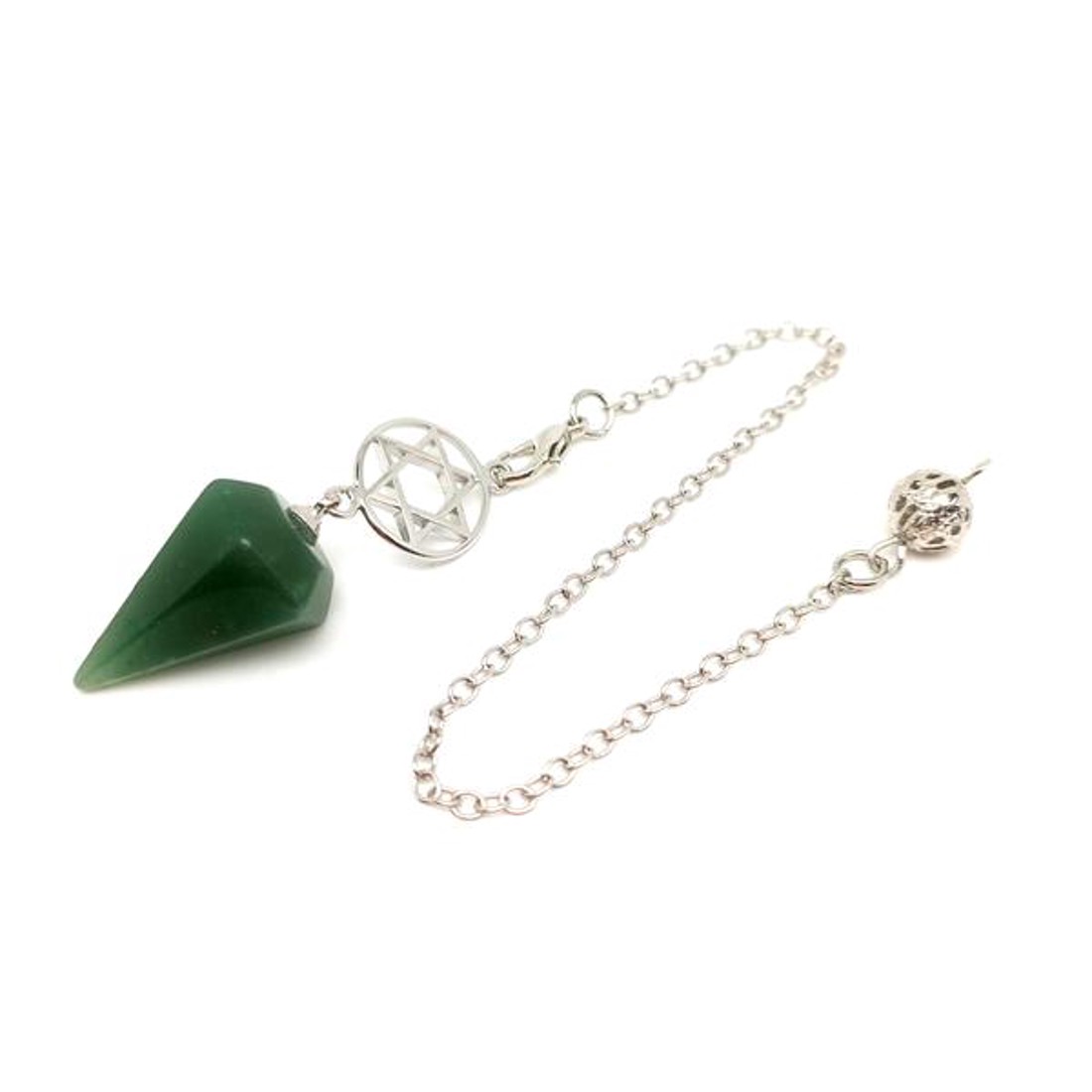 Inga hatlap csillag Aventurin 1,5x2,5cm - otthon & életmód - dekoráció - spiritualitás - inga - Meska.hu
