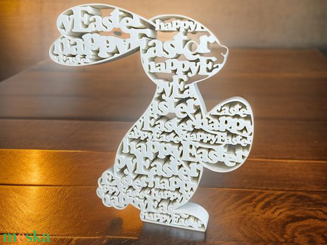 Egyedi Húsvéti Nyuszi Dekoráció � Feliratokból épült modern dísz -  - Meska.hu