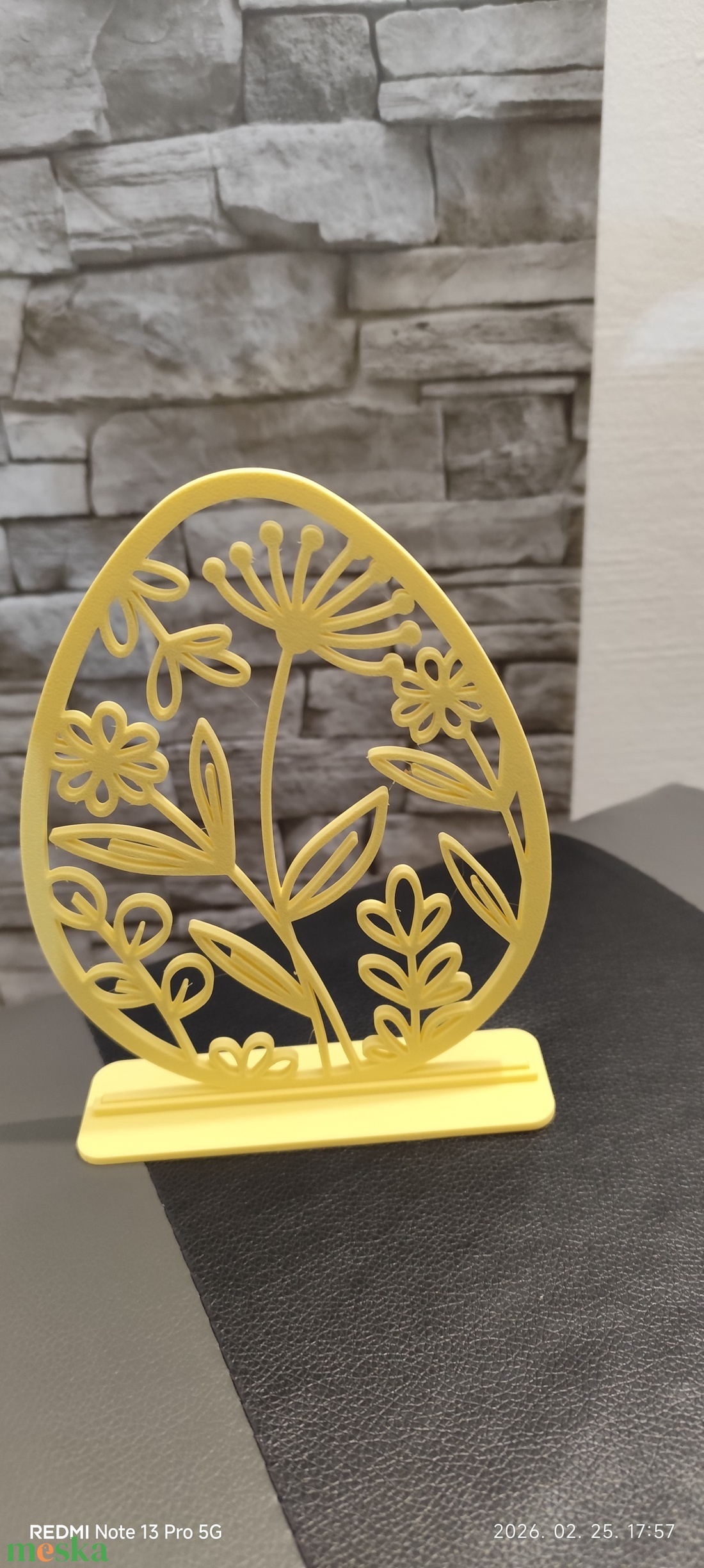 � Filigrán Virágos Húsvéti Tojás � 3D Nyomtatott Design Dekoráció - ünnepi díszek, dekorációk - húsvéti díszek és dekorációk - húsvéti asztaldíszek - Meska.hu