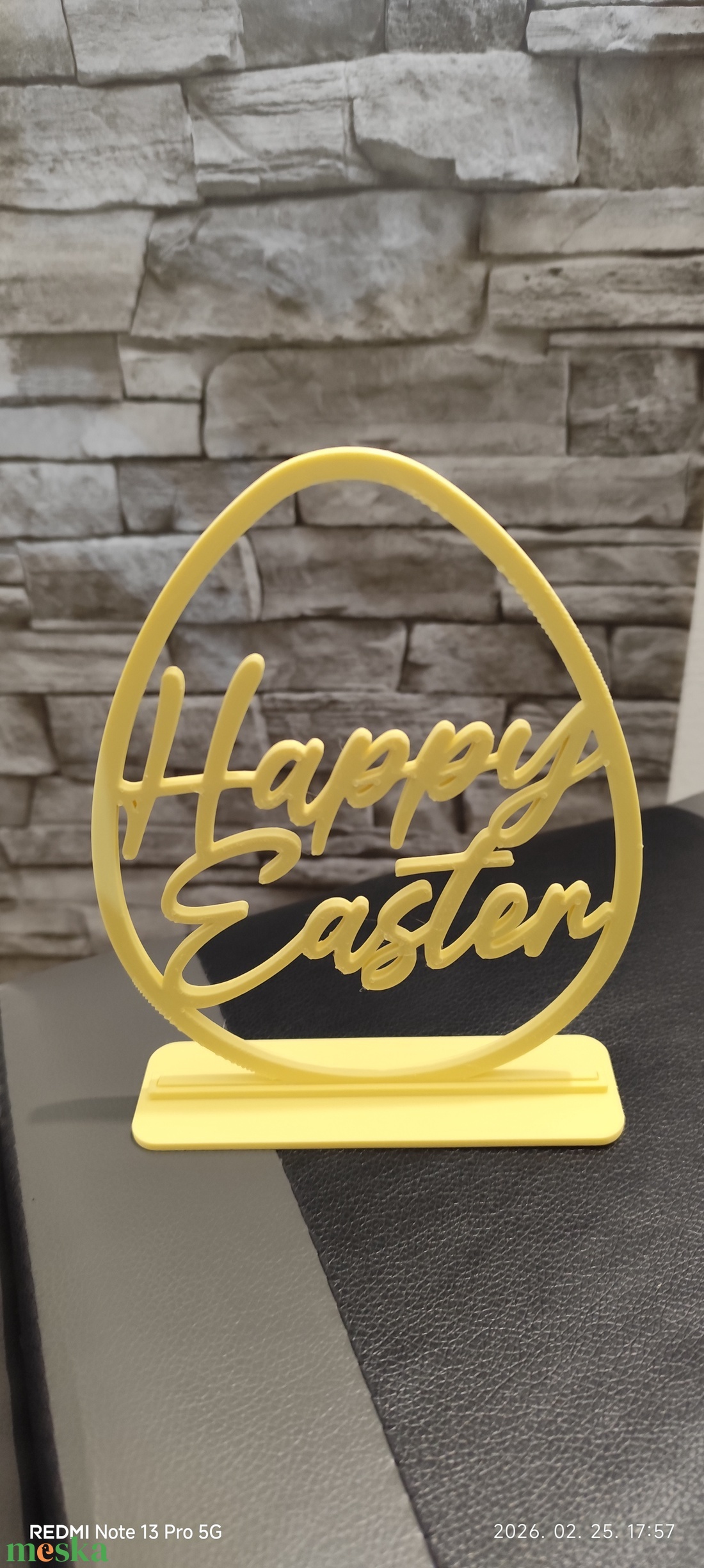 � Vidám Húsvéti Köszöntés - 3D Nyomtatott Tojás Dekoráció � - ünnepi díszek, dekorációk - húsvéti díszek és dekorációk - húsvéti asztaldíszek - Meska.hu