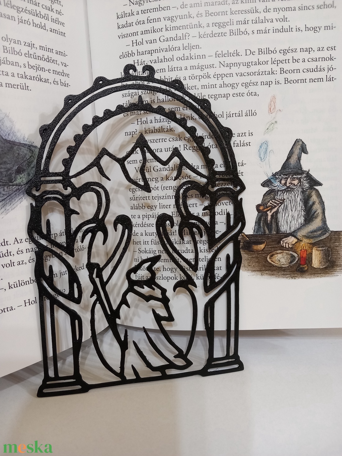Durin kapuja Gandalffal falikép - A Gyűrűk Ura világából - otthon & életmód - dekoráció - kép & falikép - 3d képek - Meska.hu