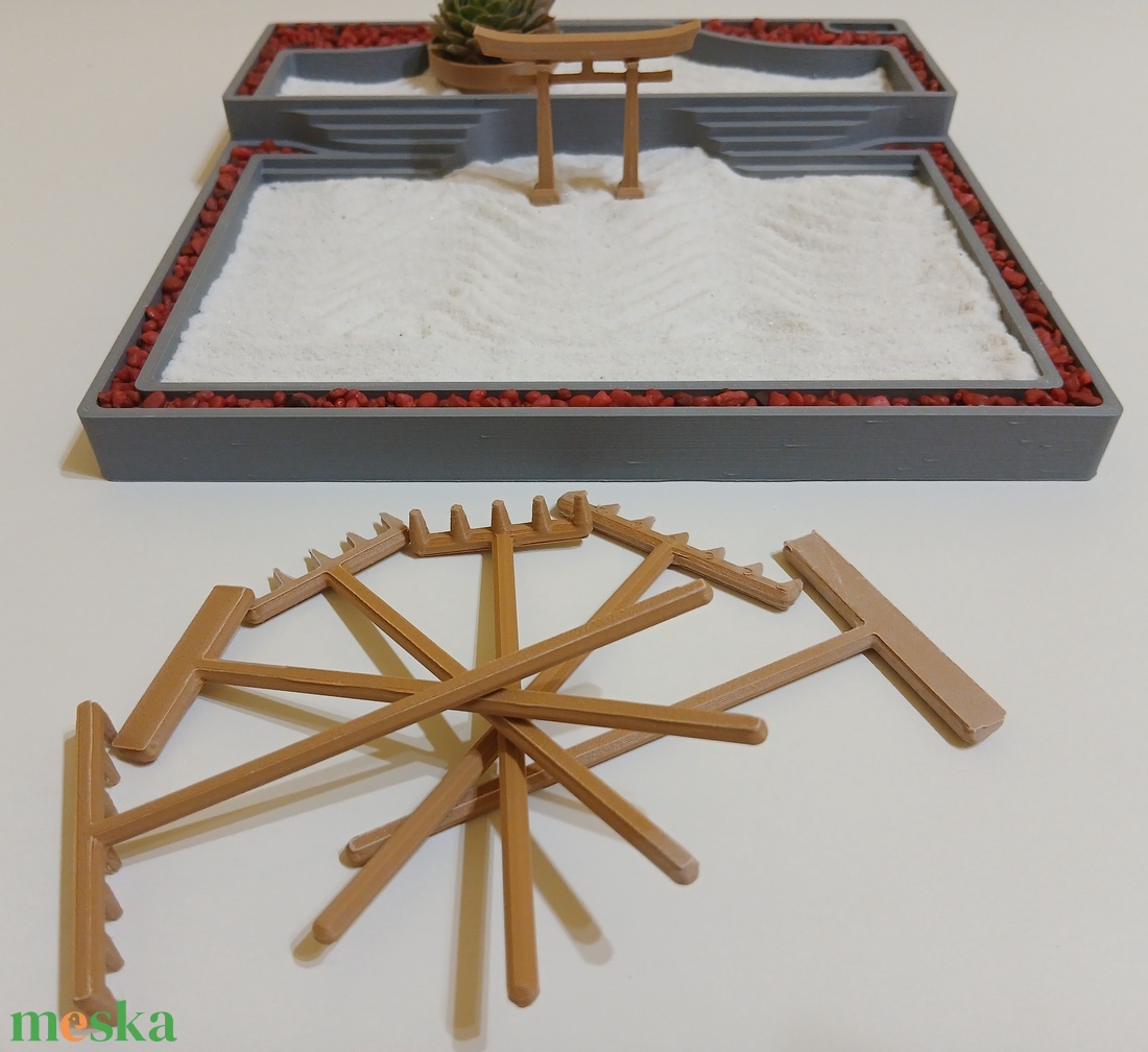Asztali zen kert készlet Torii kapuval - diy (csináld magad) - egységcsomag - Meska.hu