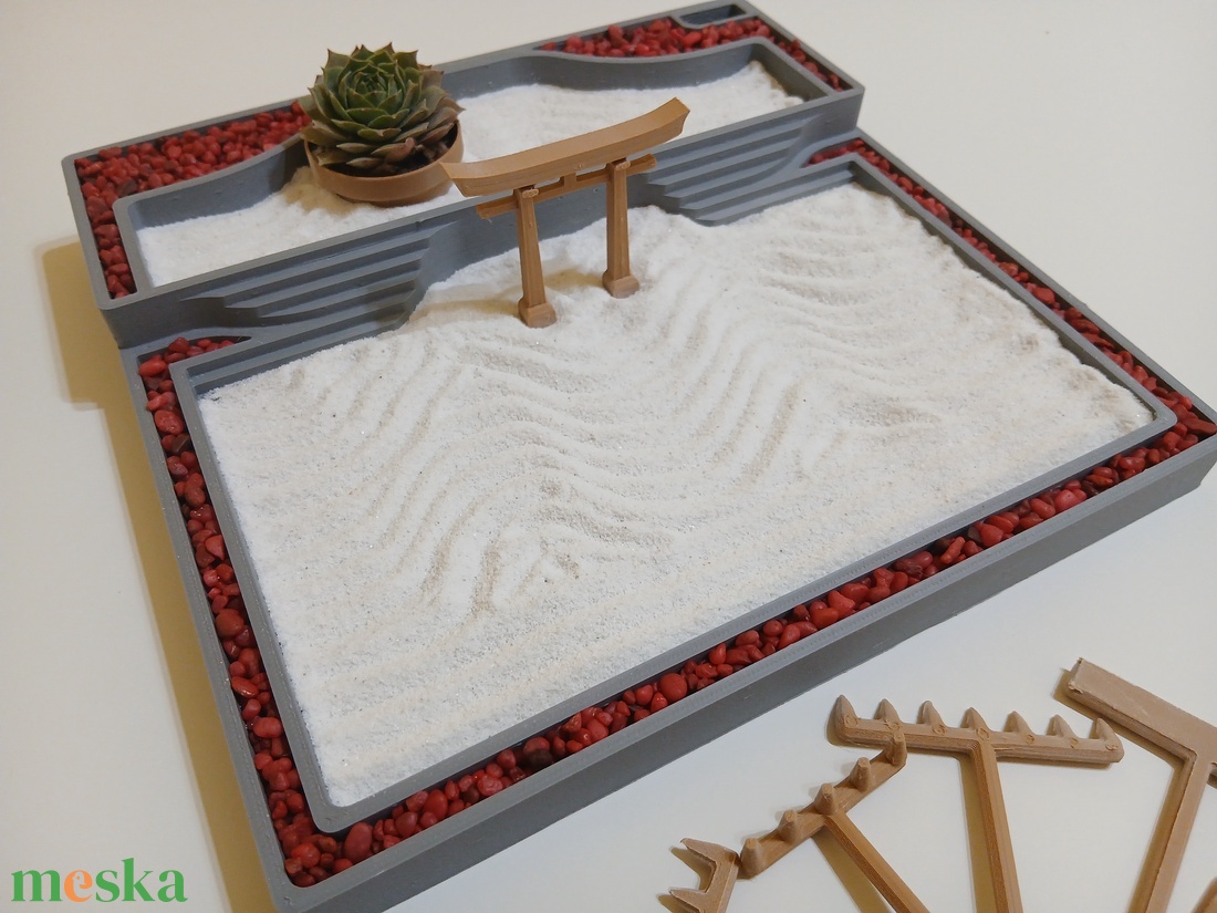 Asztali zen kert készlet Torii kapuval - diy (csináld magad) - egységcsomag - Meska.hu