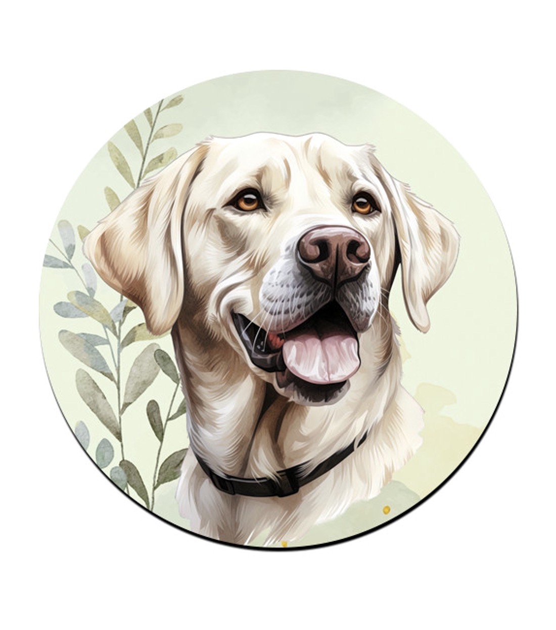 Fehér labrador portré mintás bögre alátét - otthon & életmód - konyhafelszerelés, tálalás - tálalás - tányér- és poháralátét - Meska.hu