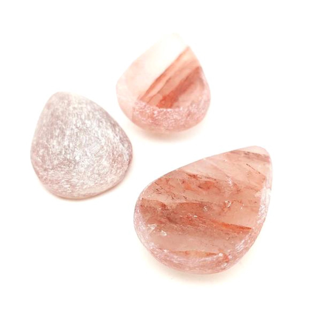 Felezett csepp hematoid vörös 20-25x33-37x11-13mm - kellékek & szerszámok - ásvány alapanyag - marokkő - Meska.hu